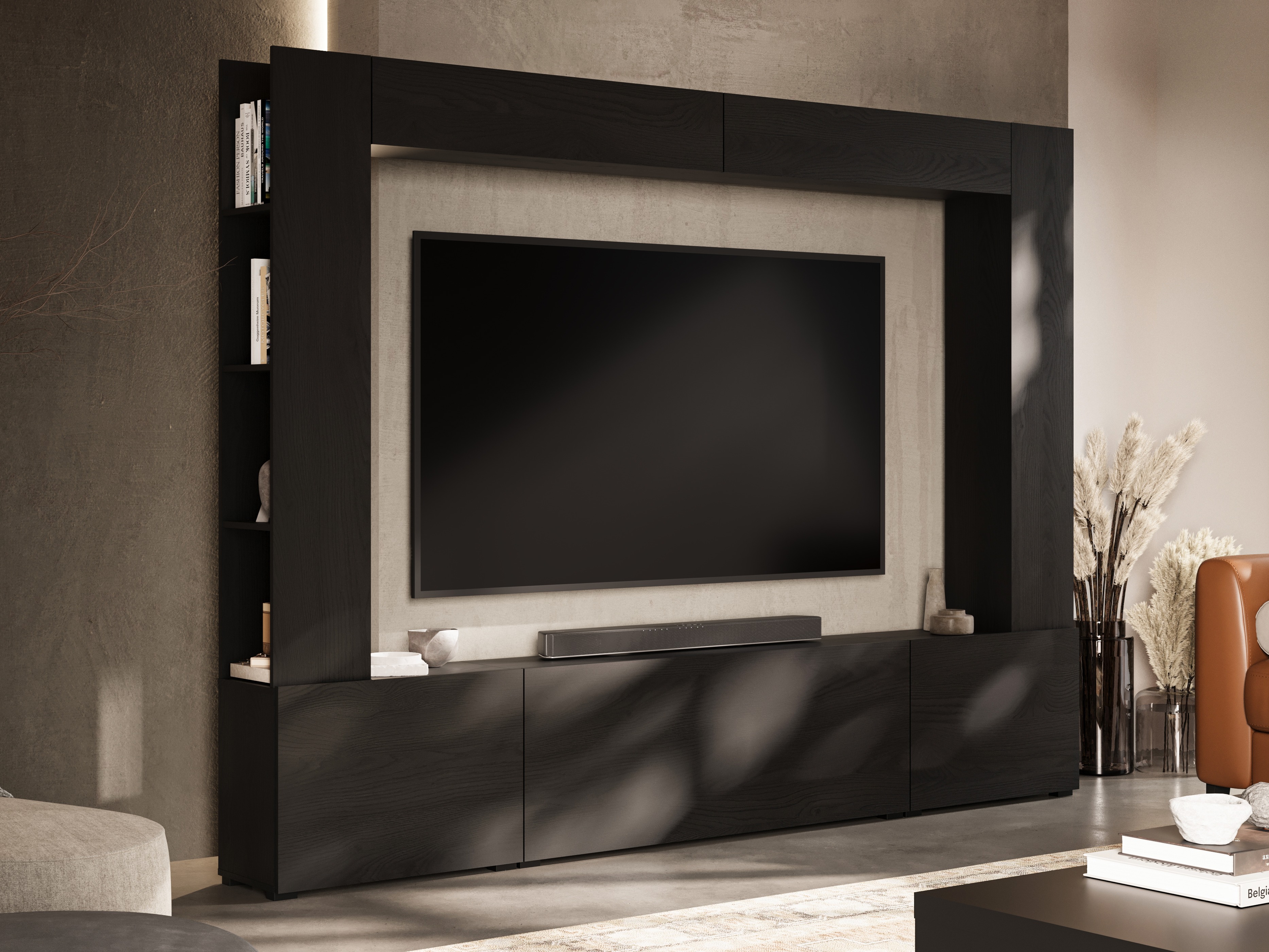 Set de living Austin 392 (Negru)