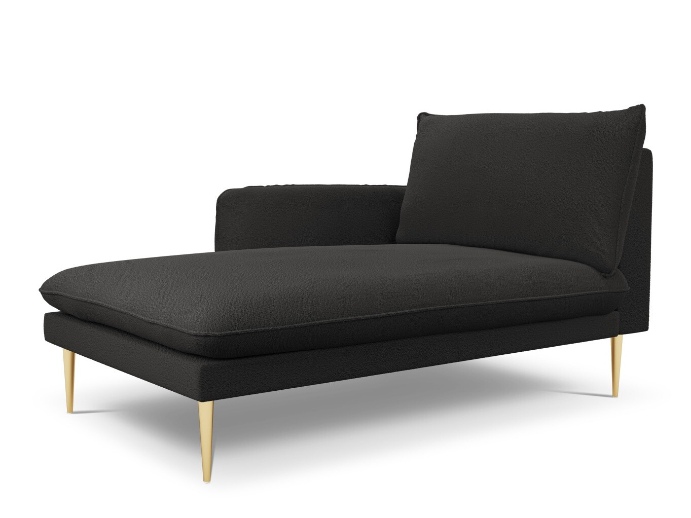 Canapea tip șezlong Ferlevi 116 (Ascot Black)