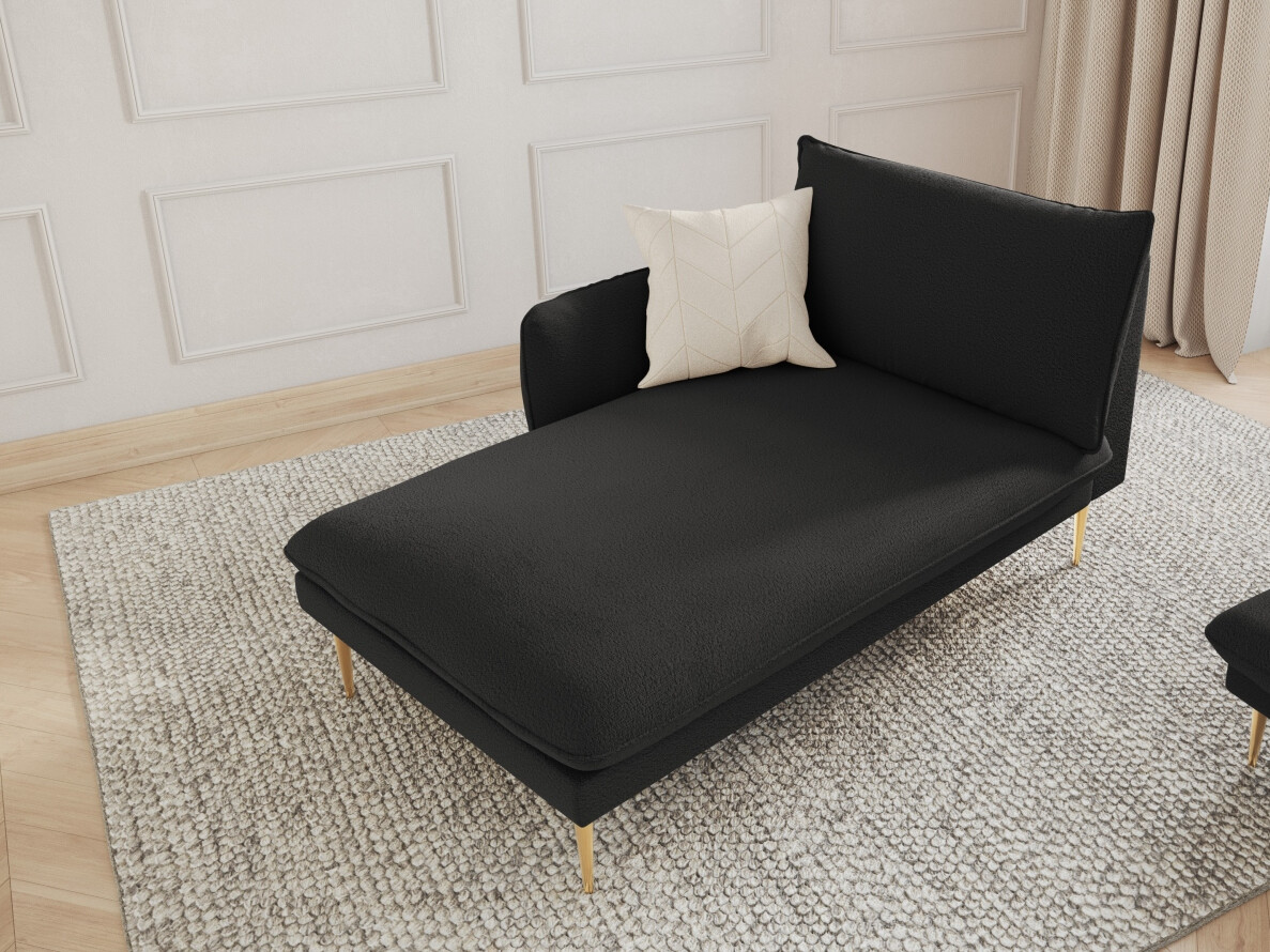 Canapea tip șezlong Ferlevi 116 (Ascot Black)