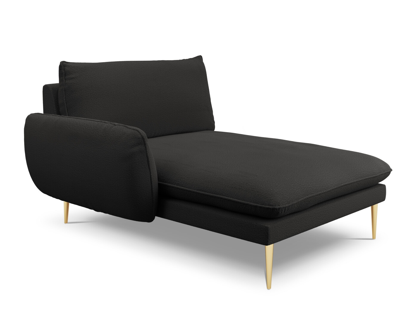 Canapea tip șezlong Ferlevi 134 (Ascot Black)