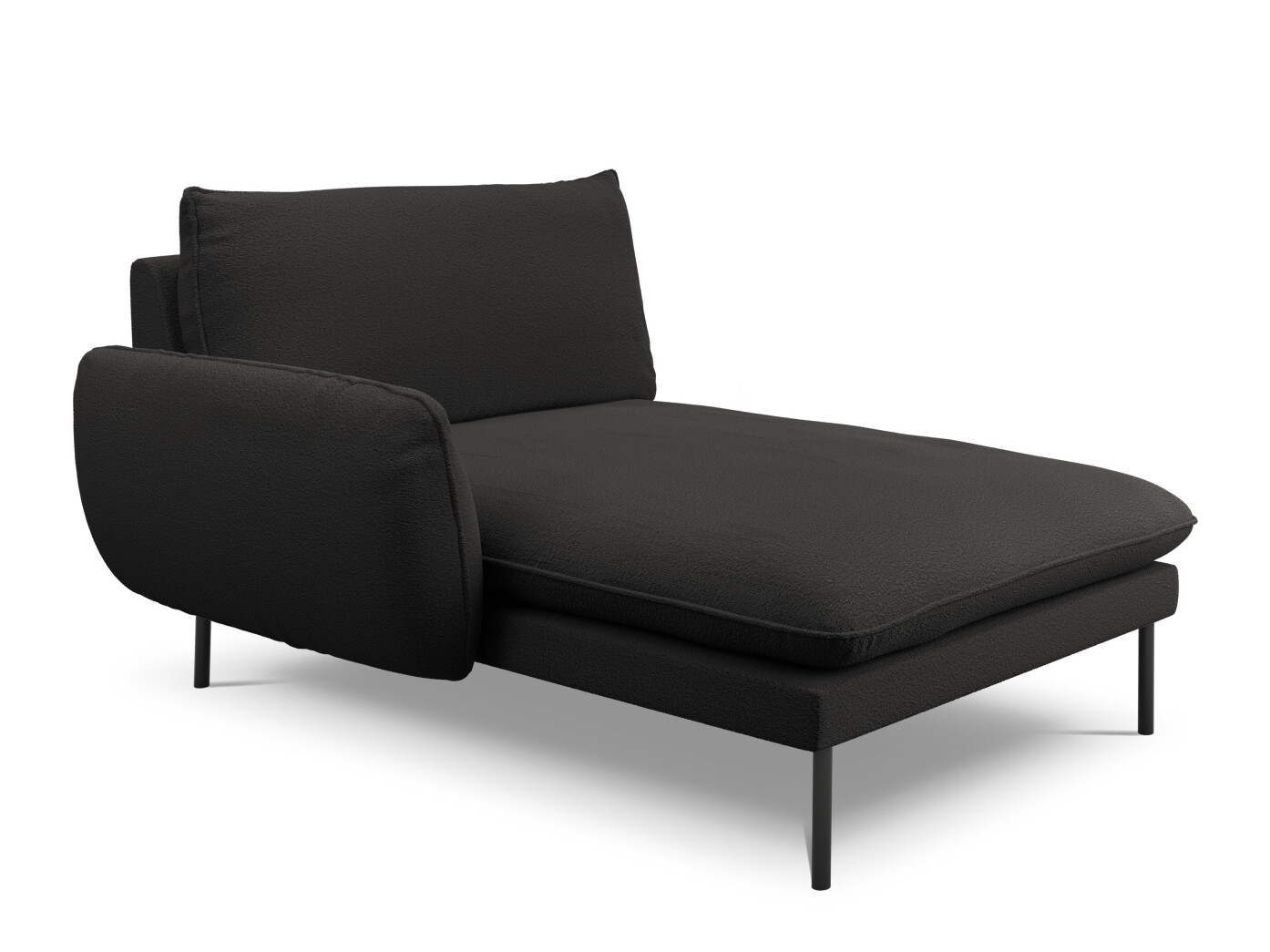 Canapea tip șezlong Ferlevi 134 (Ascot Black)