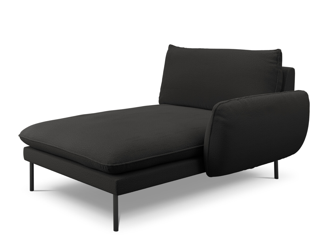 Canapea tip șezlong Ferlevi 134 (Ascot Black)