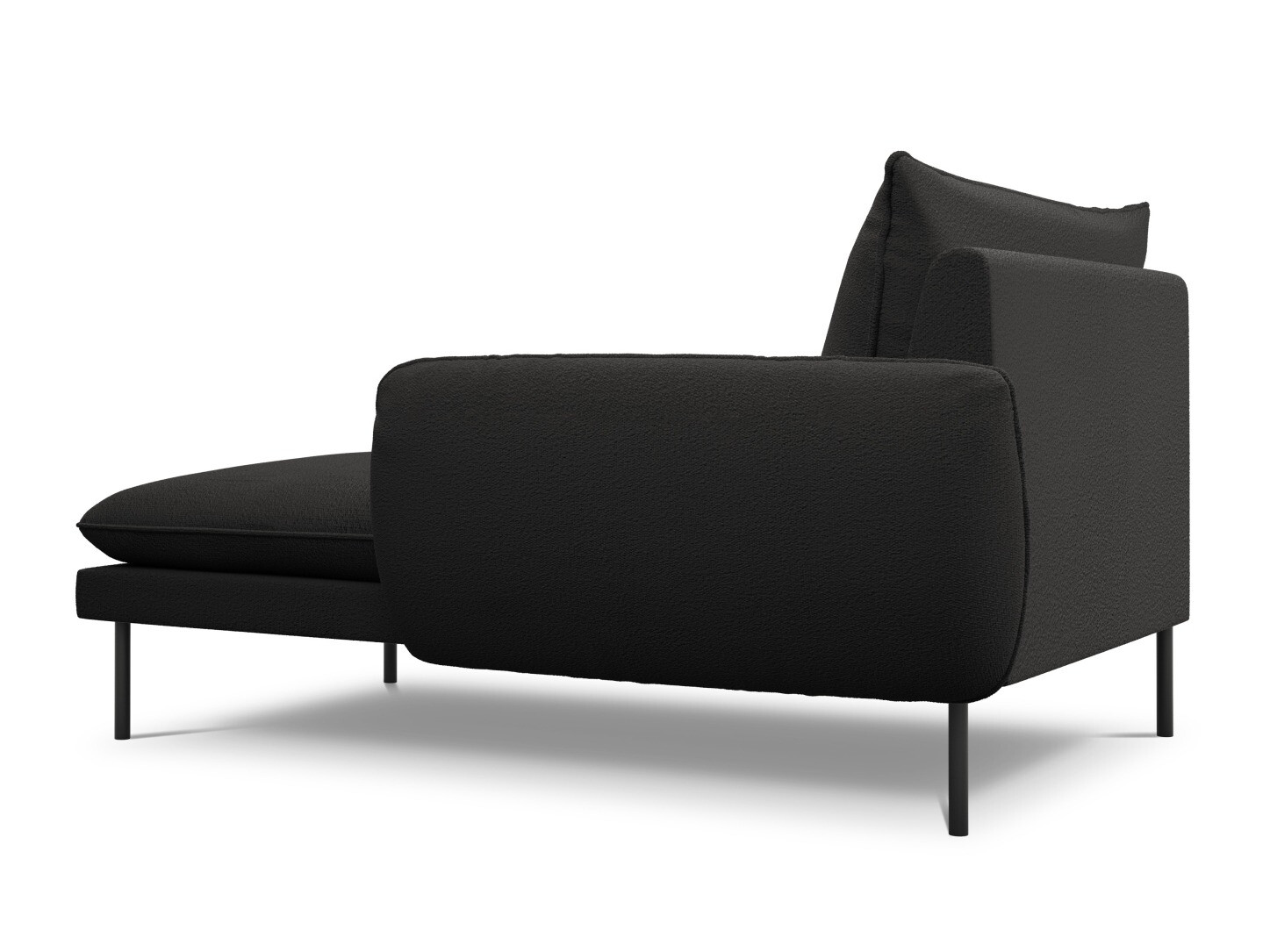 Canapea tip șezlong Ferlevi 134 (Ascot Black)