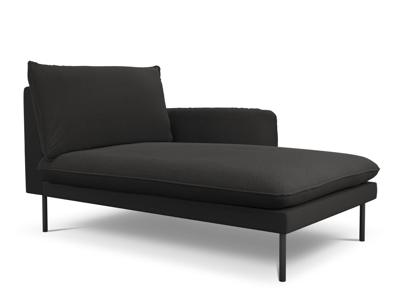 Canapea tip șezlong Ferlevi 134 (Ascot Black)