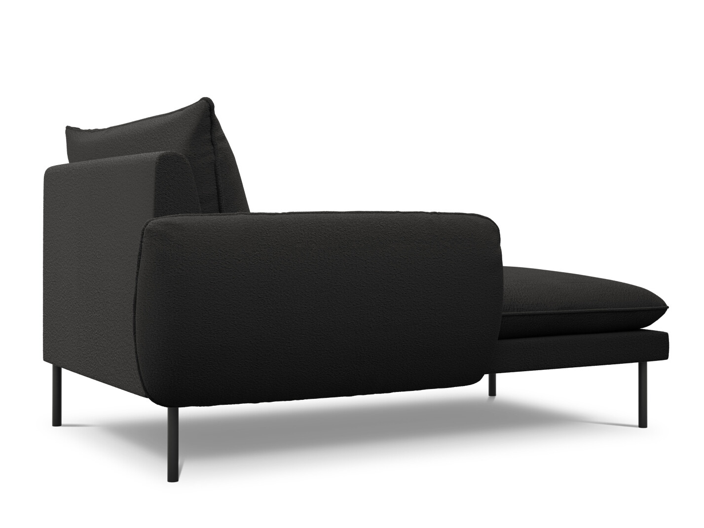 Canapea tip șezlong Ferlevi 134 (Ascot Black)