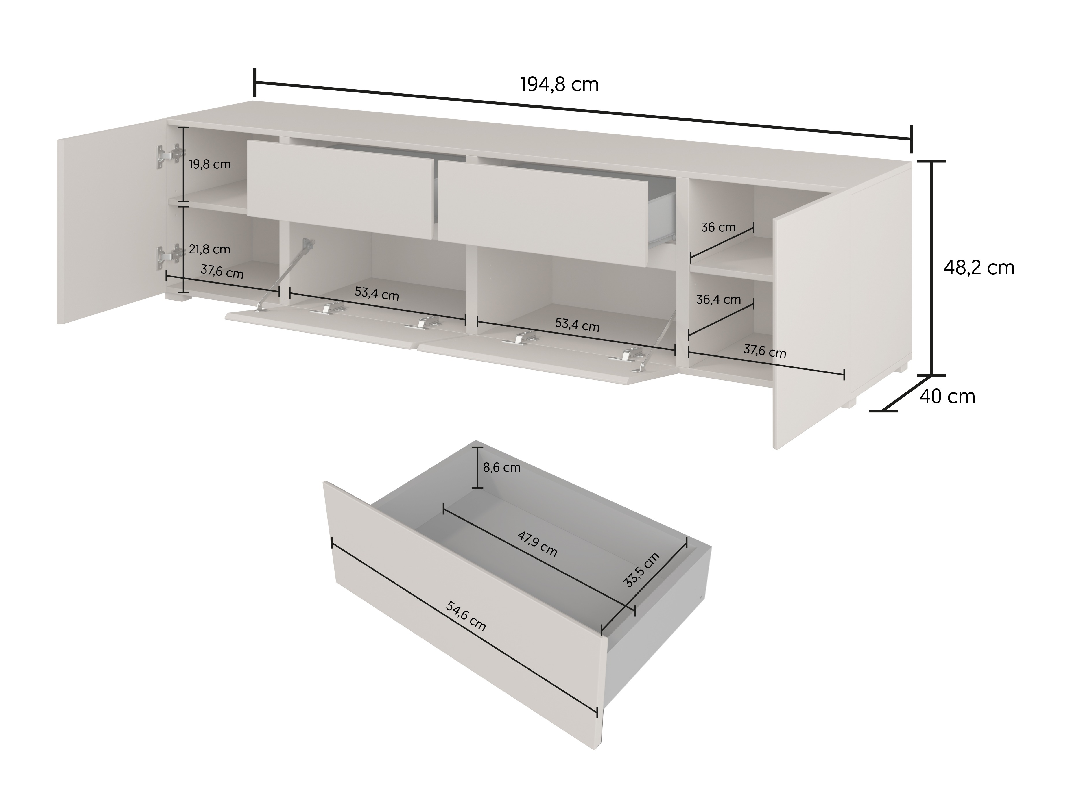 Set de living Elbleve 104 (Alb)