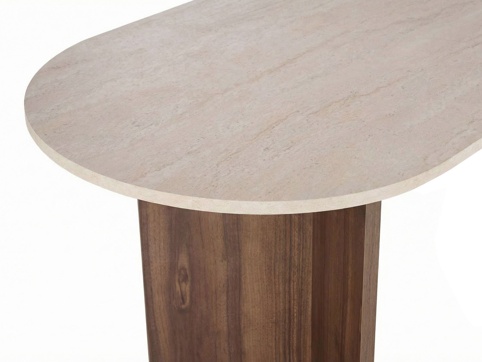 Masă Novato 134 (Deschis Travertine + Nuc)