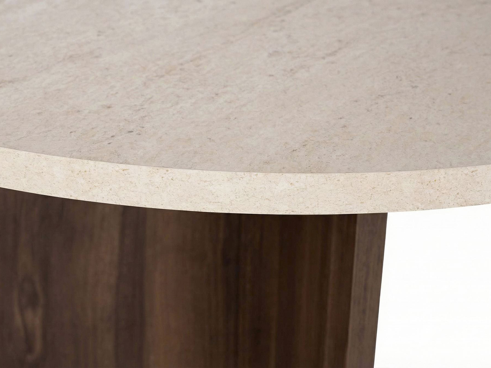 Masă Novato 134 (Deschis Travertine + Nuc)