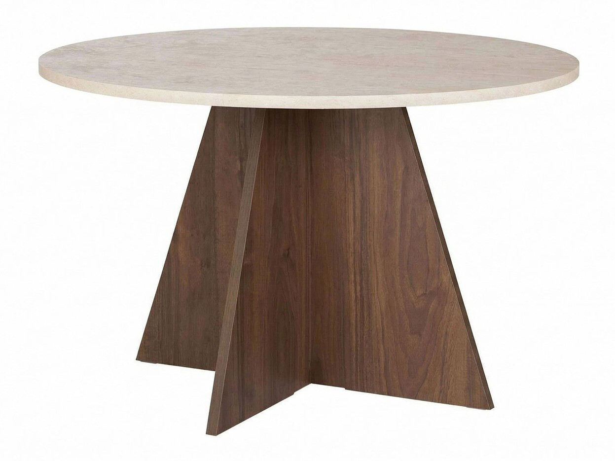 Masă Novato 134 (Deschis Travertine + Nuc)