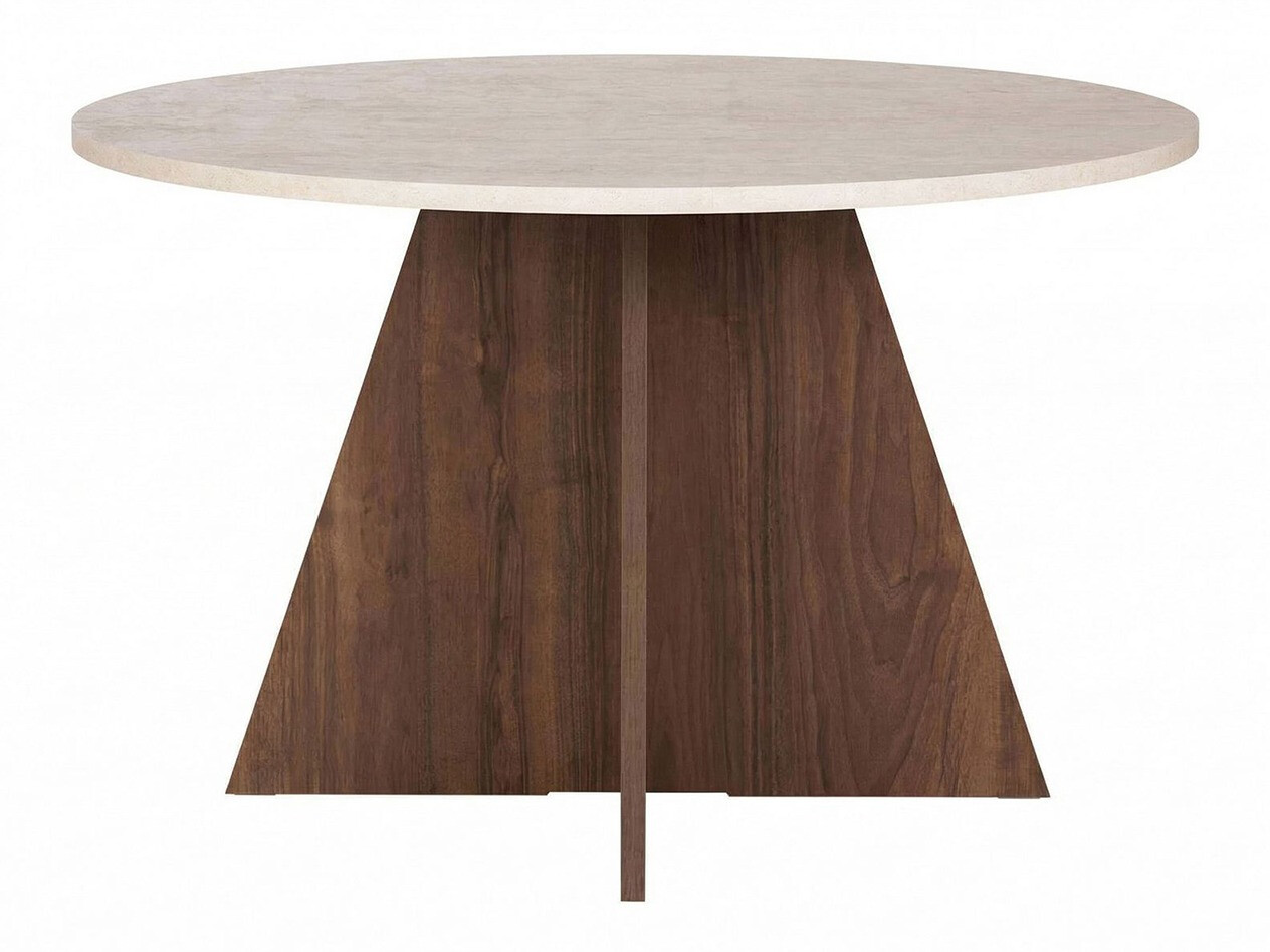 Masă Novato 134 (Deschis Travertine + Nuc)