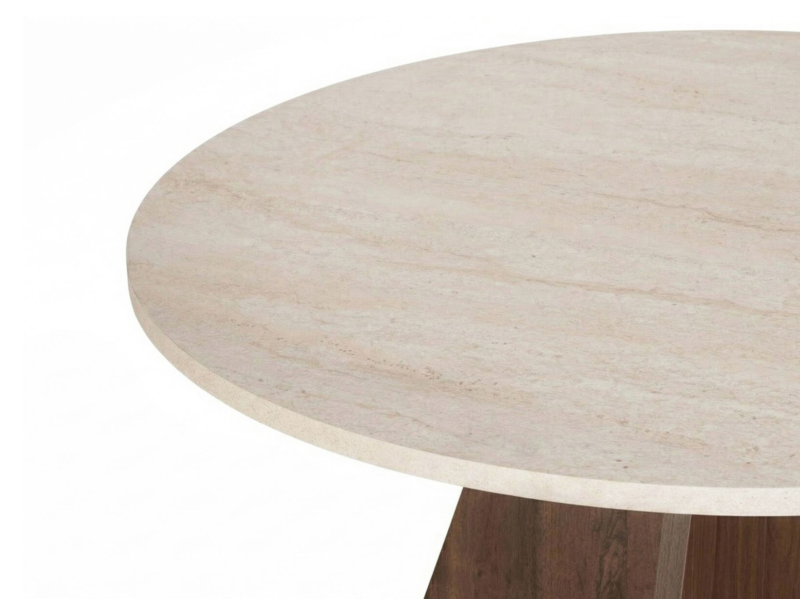 Masă Novato 134 (Deschis Travertine + Nuc)