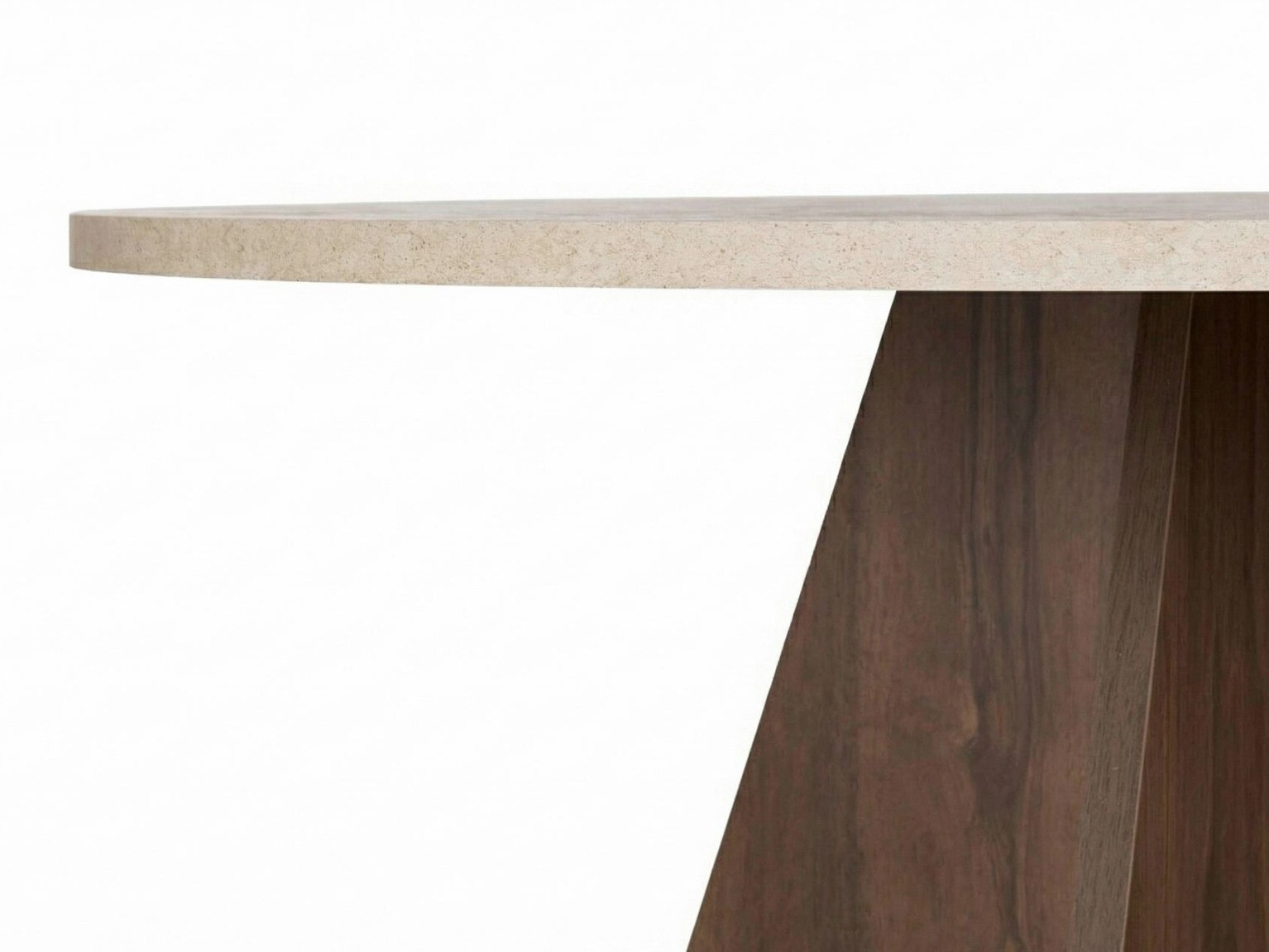 Masă Novato 134 (Deschis Travertine + Nuc)
