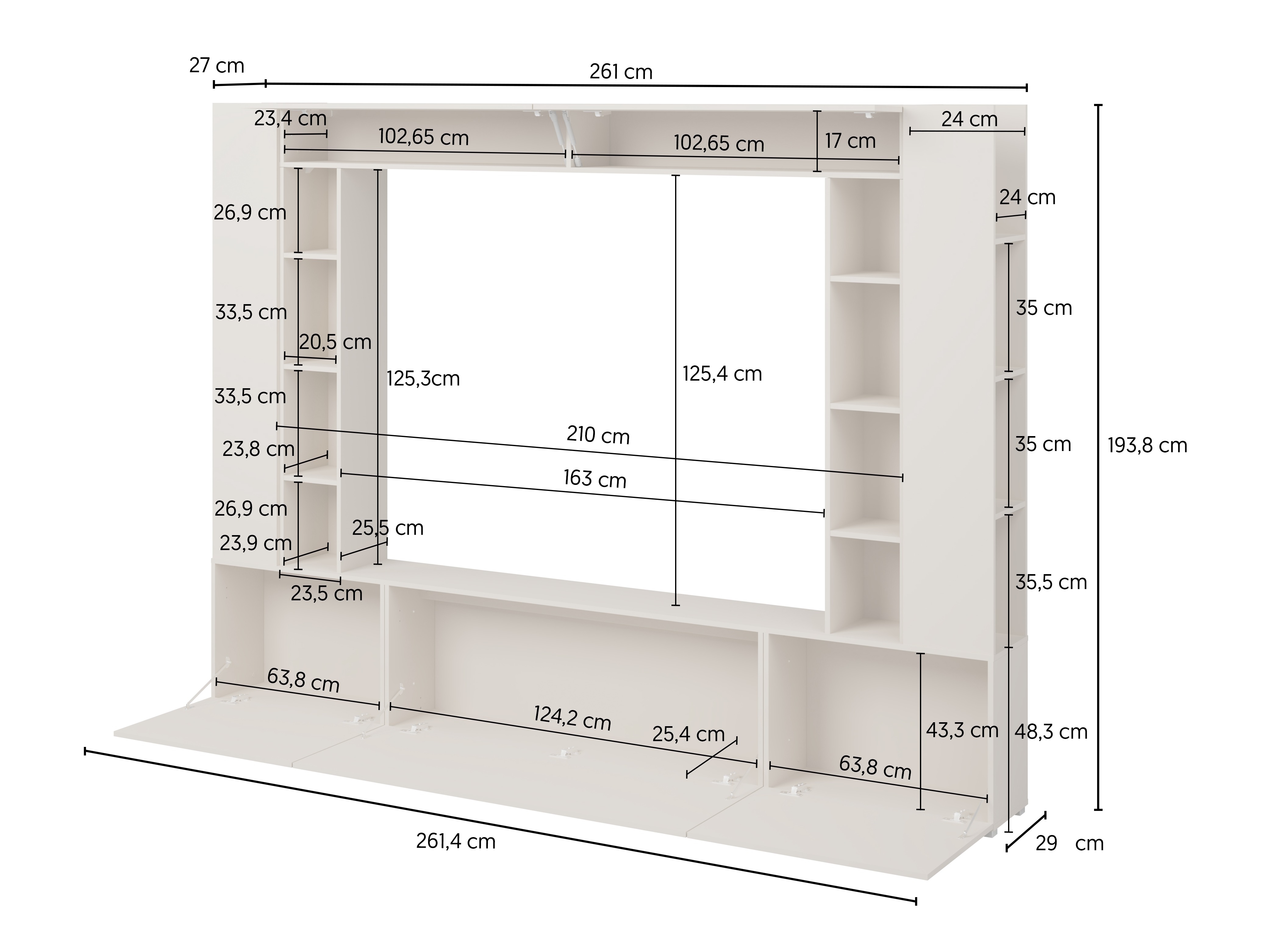 Set de living Austin 392 (Nuc)