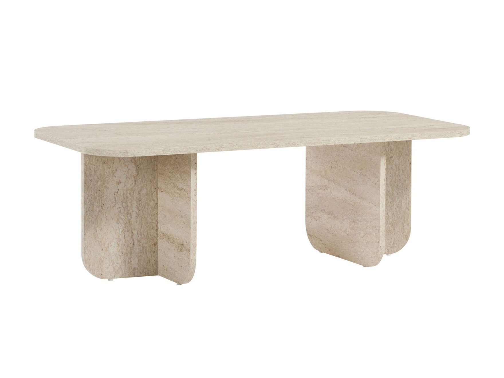 Măsuță de cafea Novato 164 (Deschis Travertine)