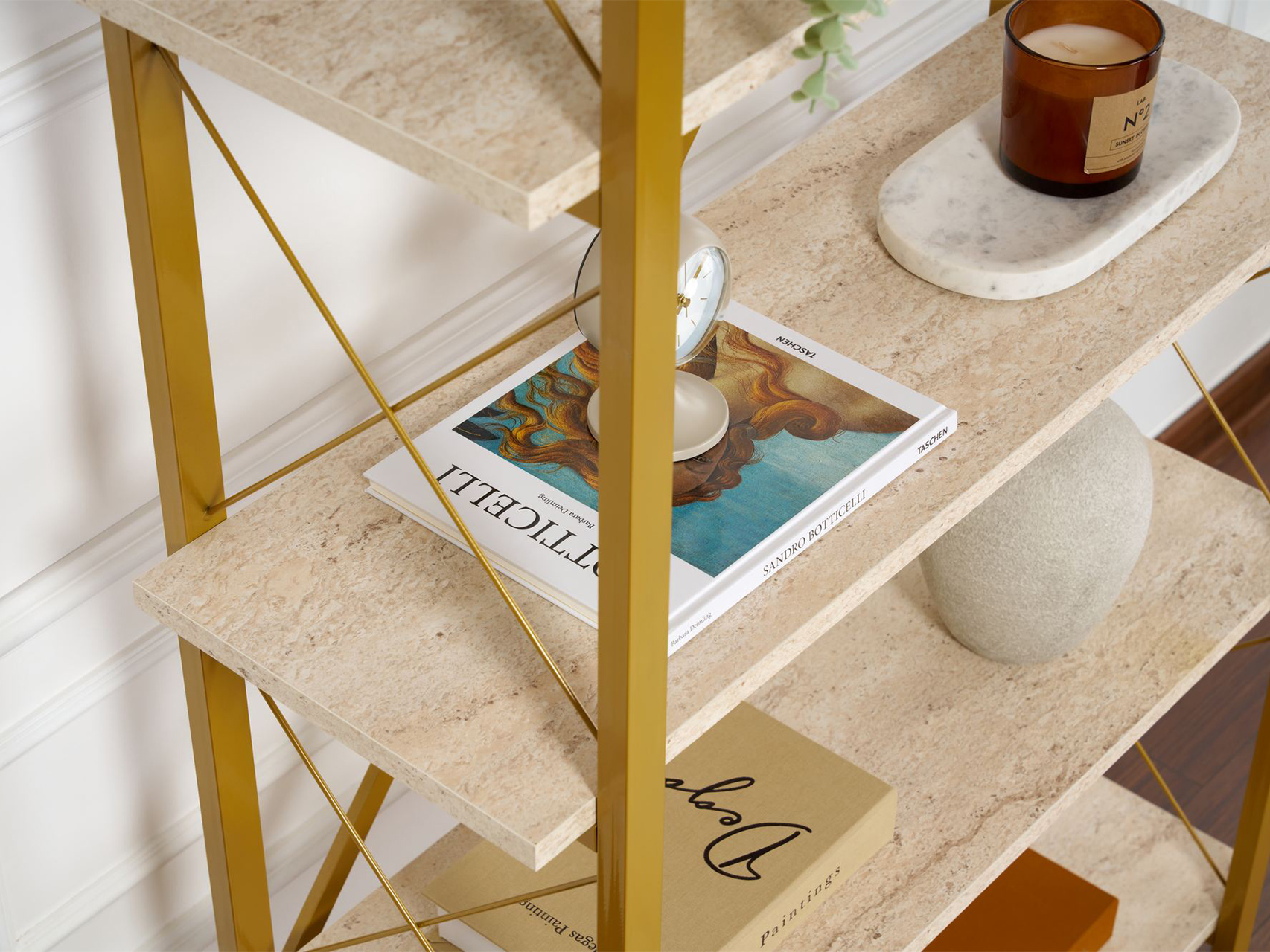 Raft Novato 115 (Deschis Travertine + Aur)