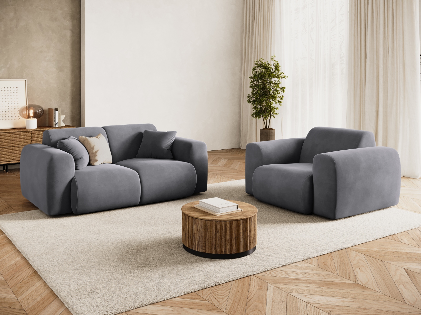 Fotoliu Talfere 103 (Casino Graphite)