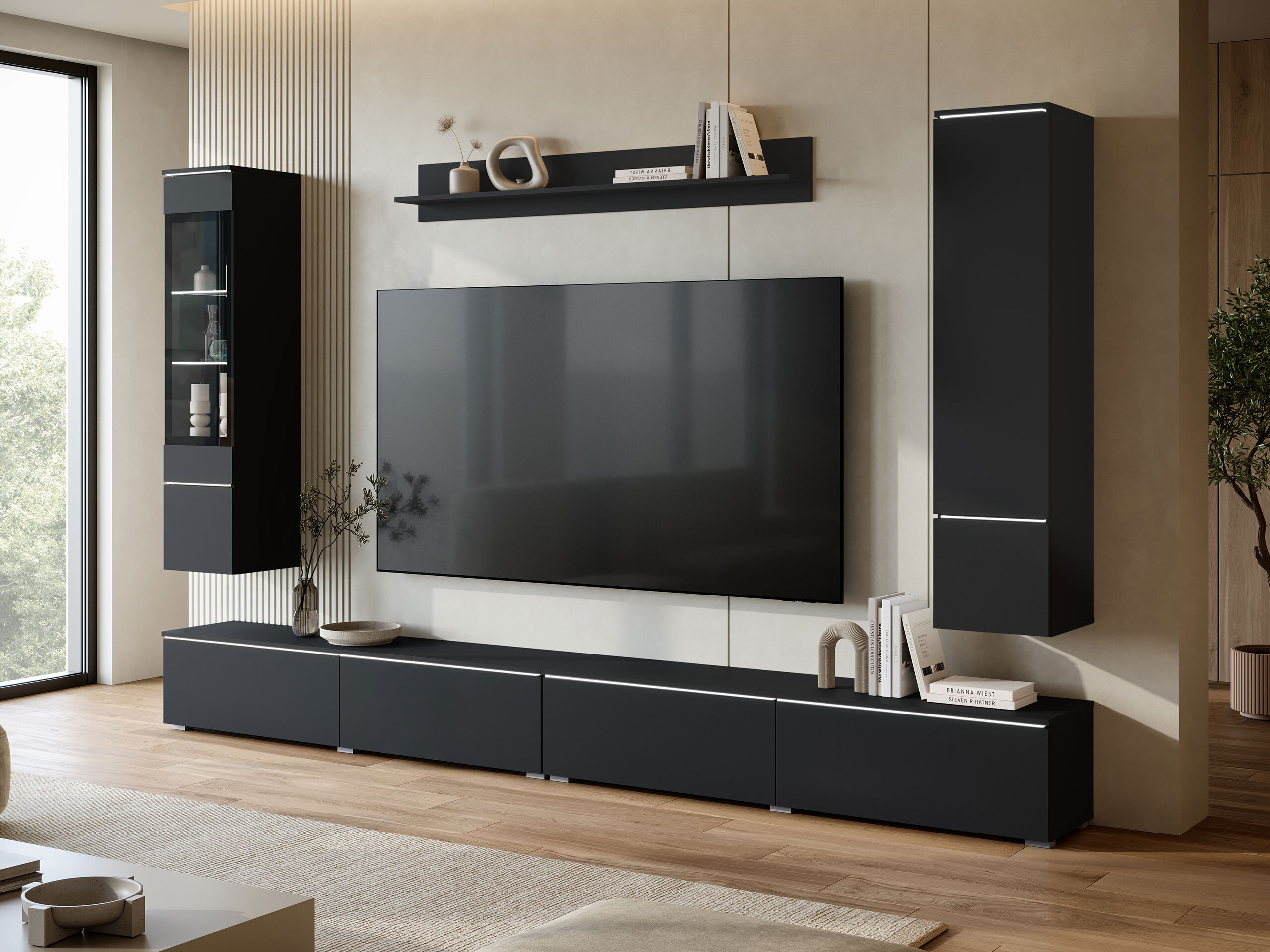 Set de living Mirfivo 110 (Negru)