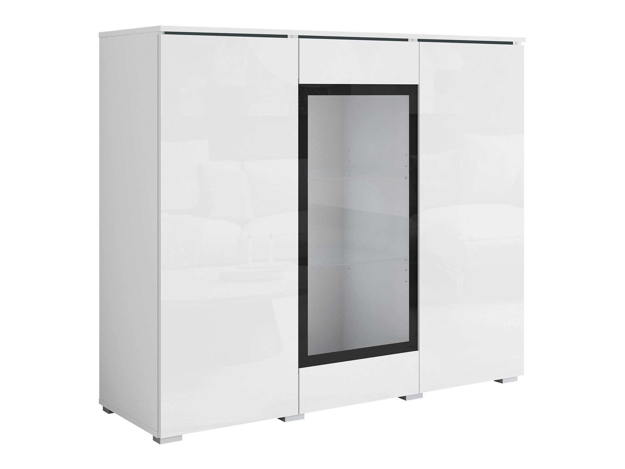 Bufet Mirfivo 103 (Alb + Alb lucios)