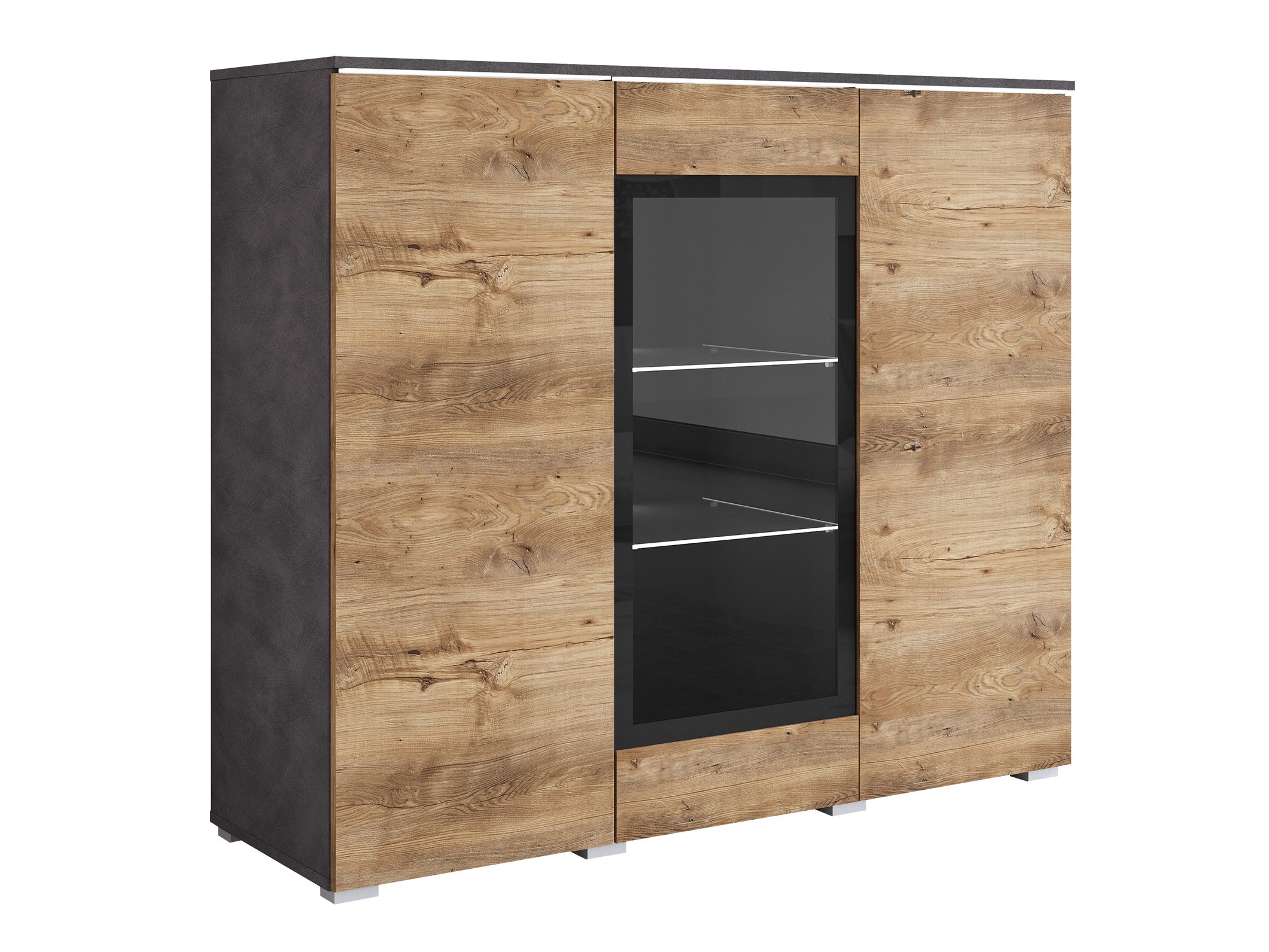 Bufet Mirfivo 103 (Matera gri + Castan)
