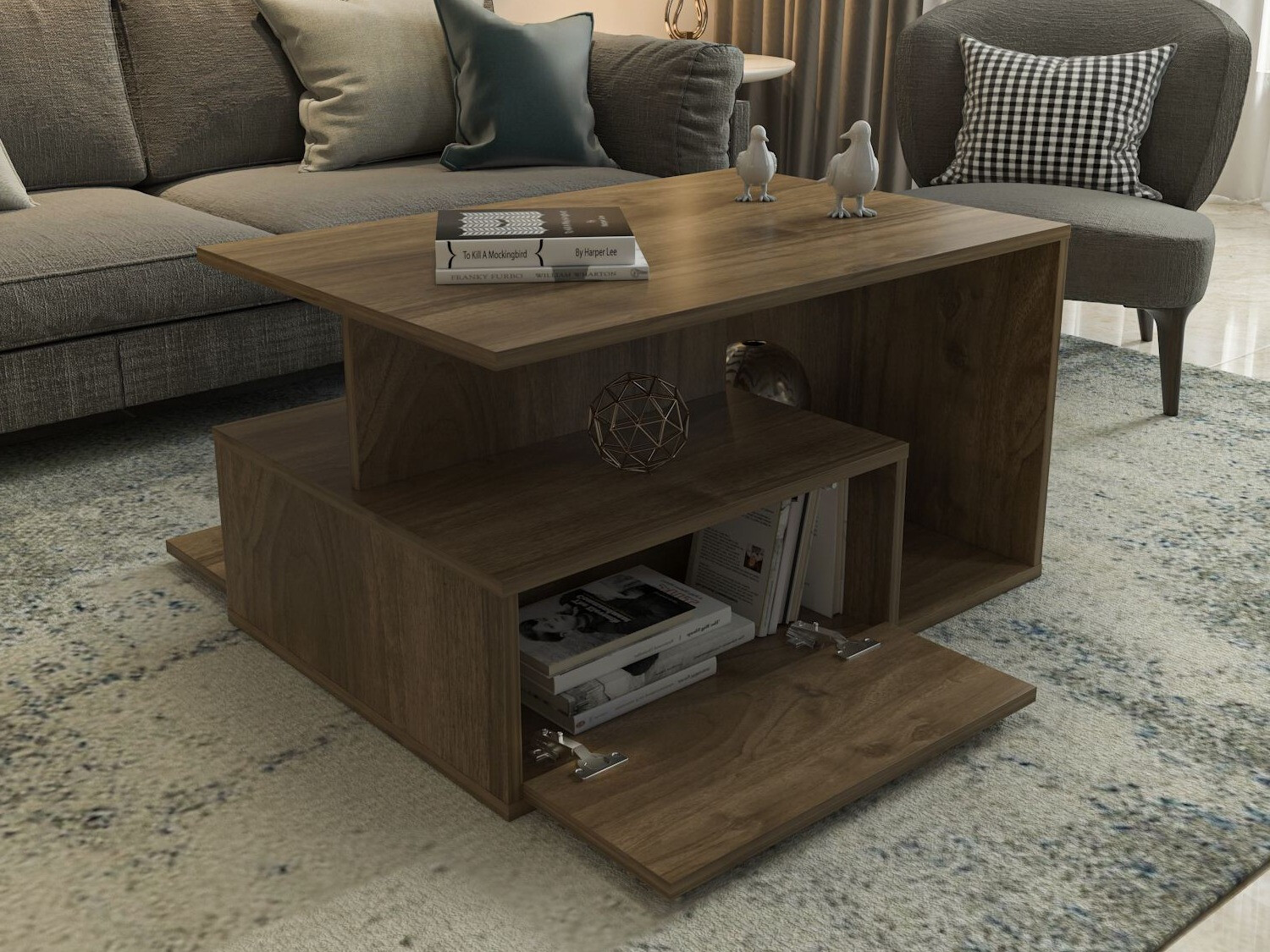 Măsuță de cafea Kailua 2747 (Nuc)