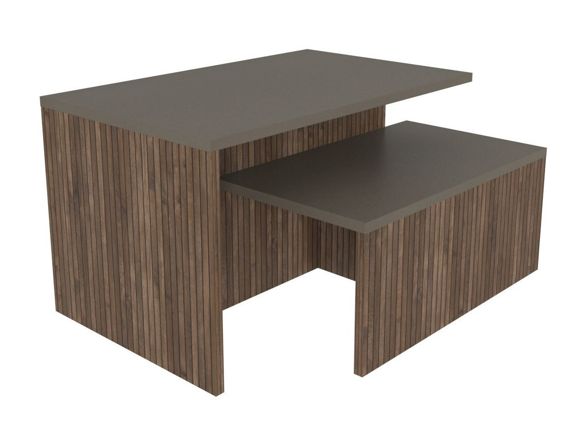 Set de măsuțe de cafea Kailua 2750 (Stejar + Taupe)