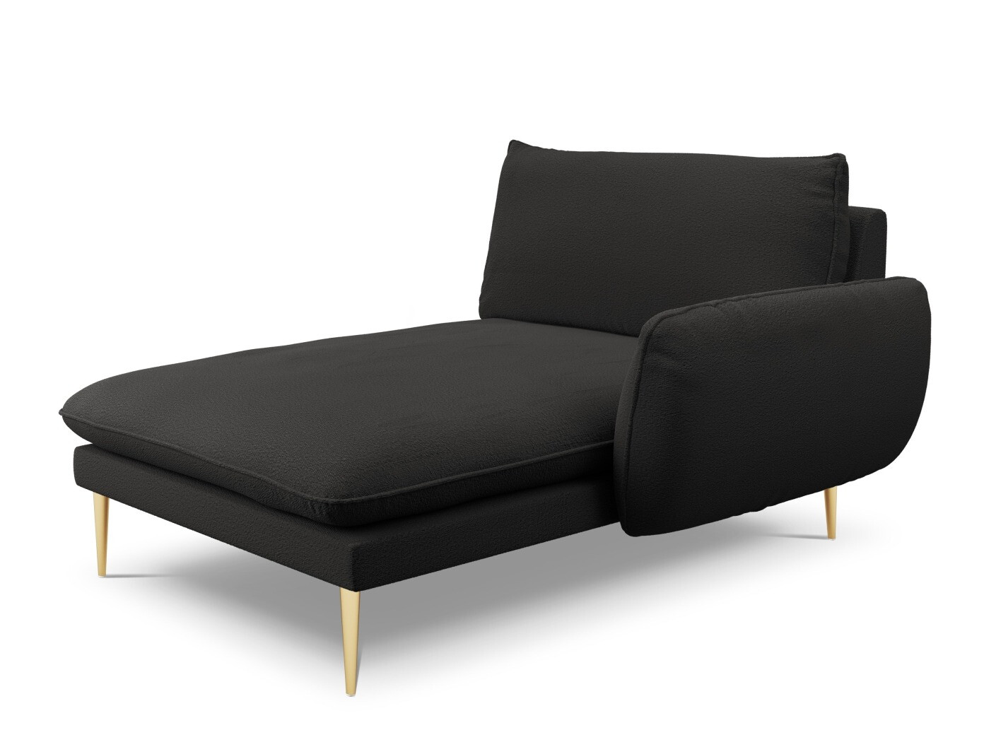 Canapea tip șezlong Ferlevi 134 (Ascot Black)