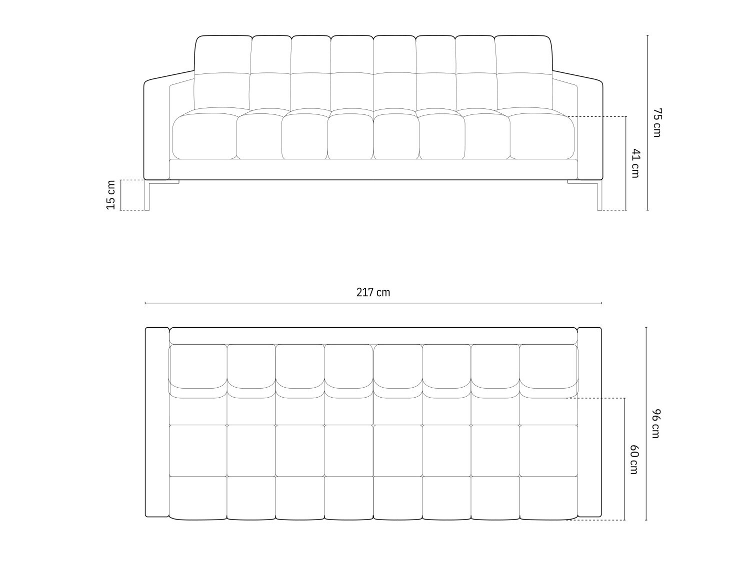 Canapea Calelbe 111 (Bluvel 13)