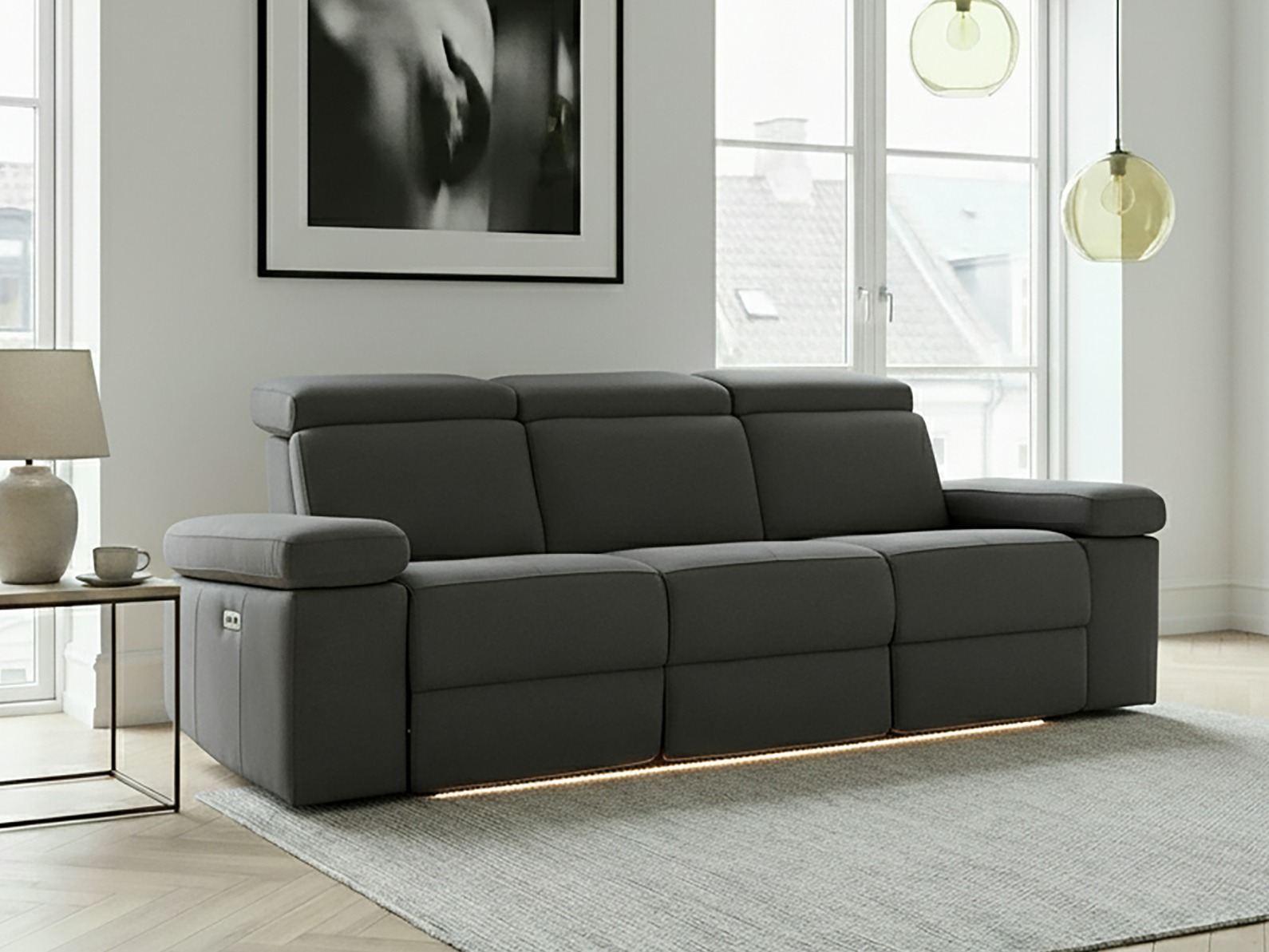 Canapea recliner Denton 715 (Antracit)