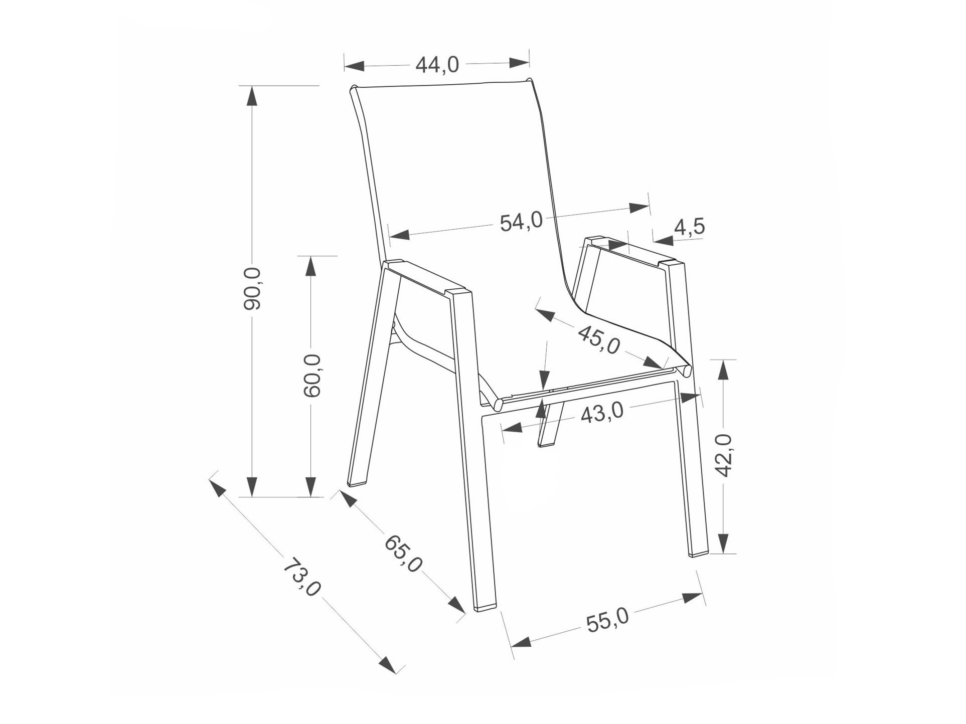 Scaun de exterior Houston 2140 (Bej + Cappuccino)