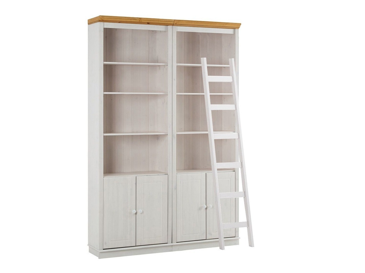 Set de rafturi Saltoro 118 (Alb + Stejar Honey)