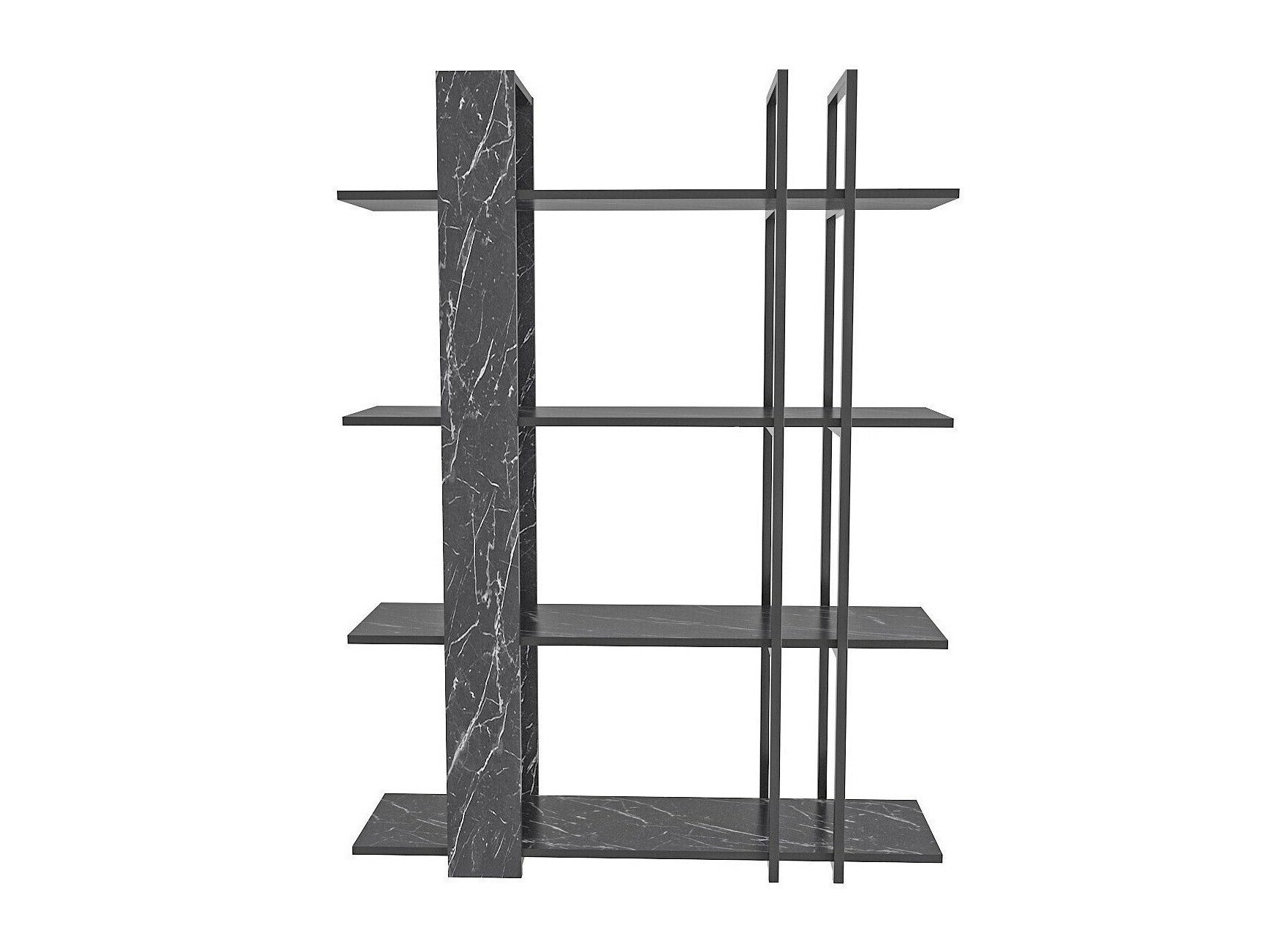 Raft Kailua 2763 (Negru + Marmură neagră)