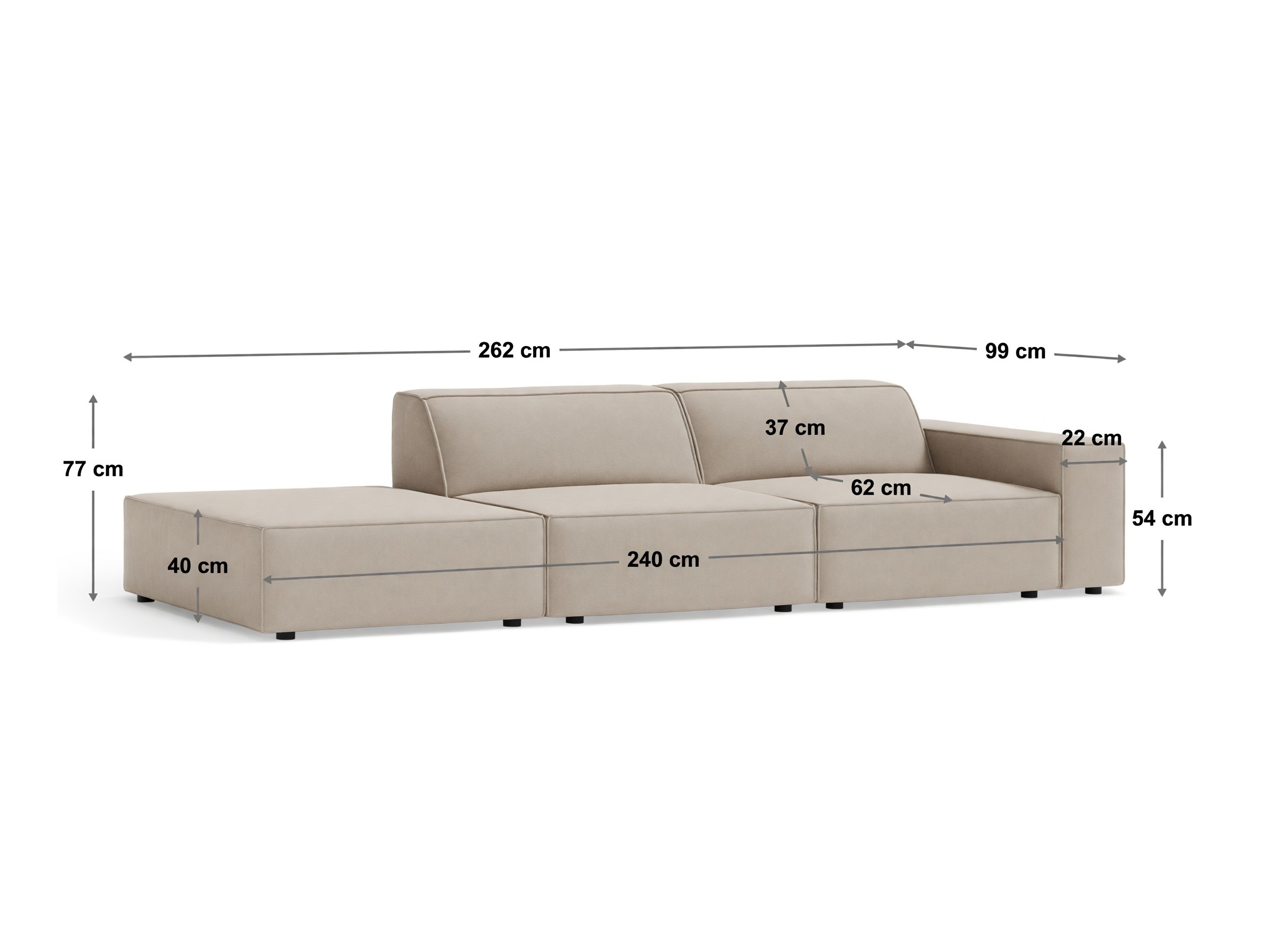 Canapea modulară Lomcalu 131 (Venus 2928)