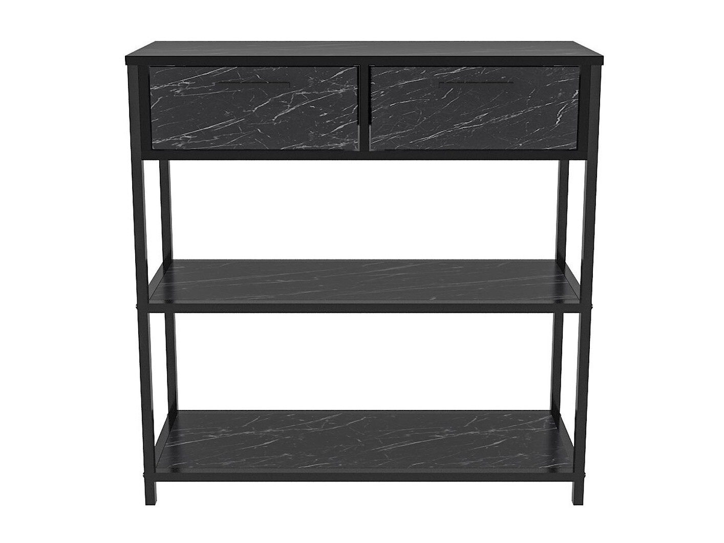Consolă Kailua 2765 (Negru + Marmură neagră)