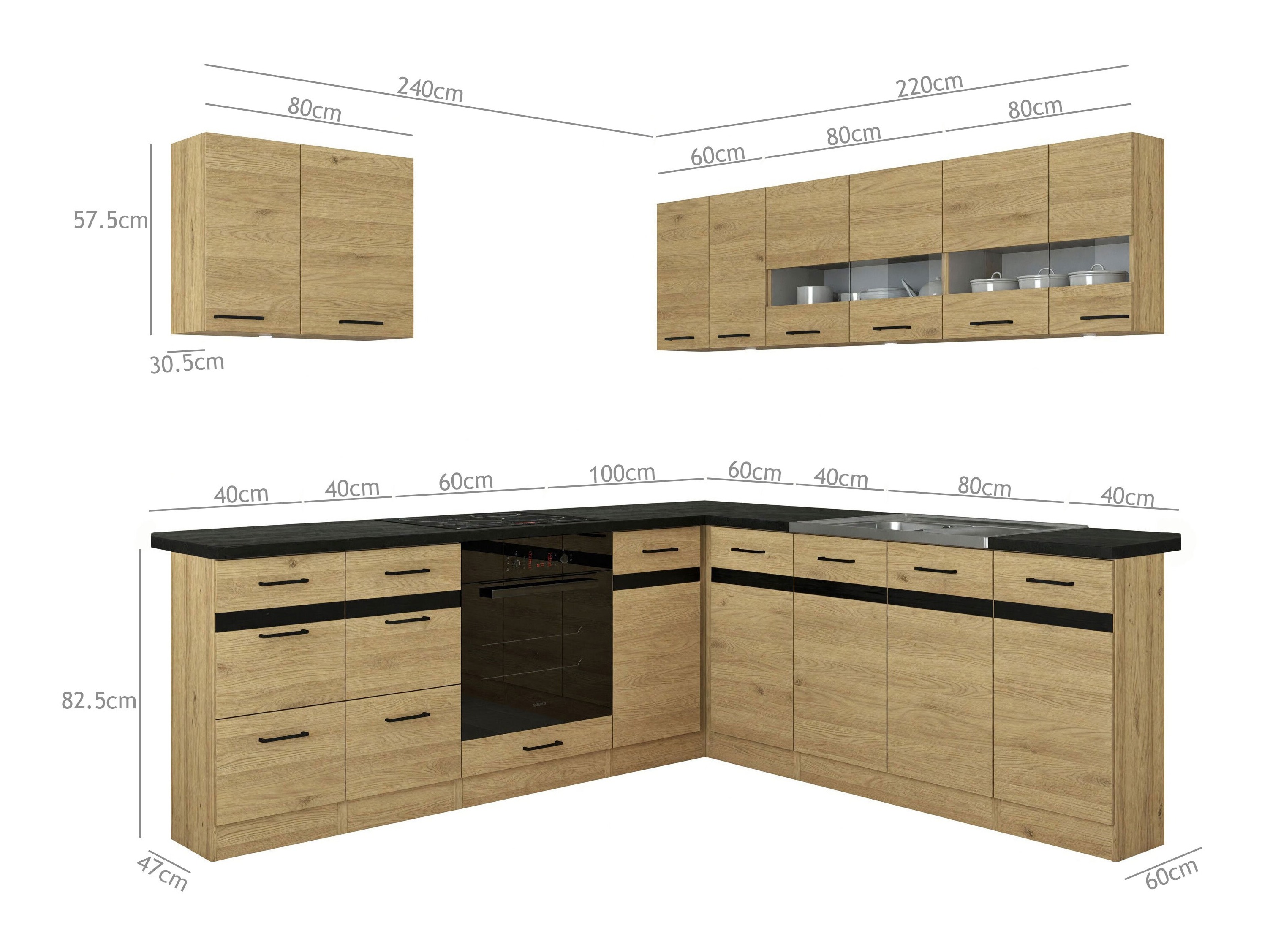Set de bucătărie modular Berna 123