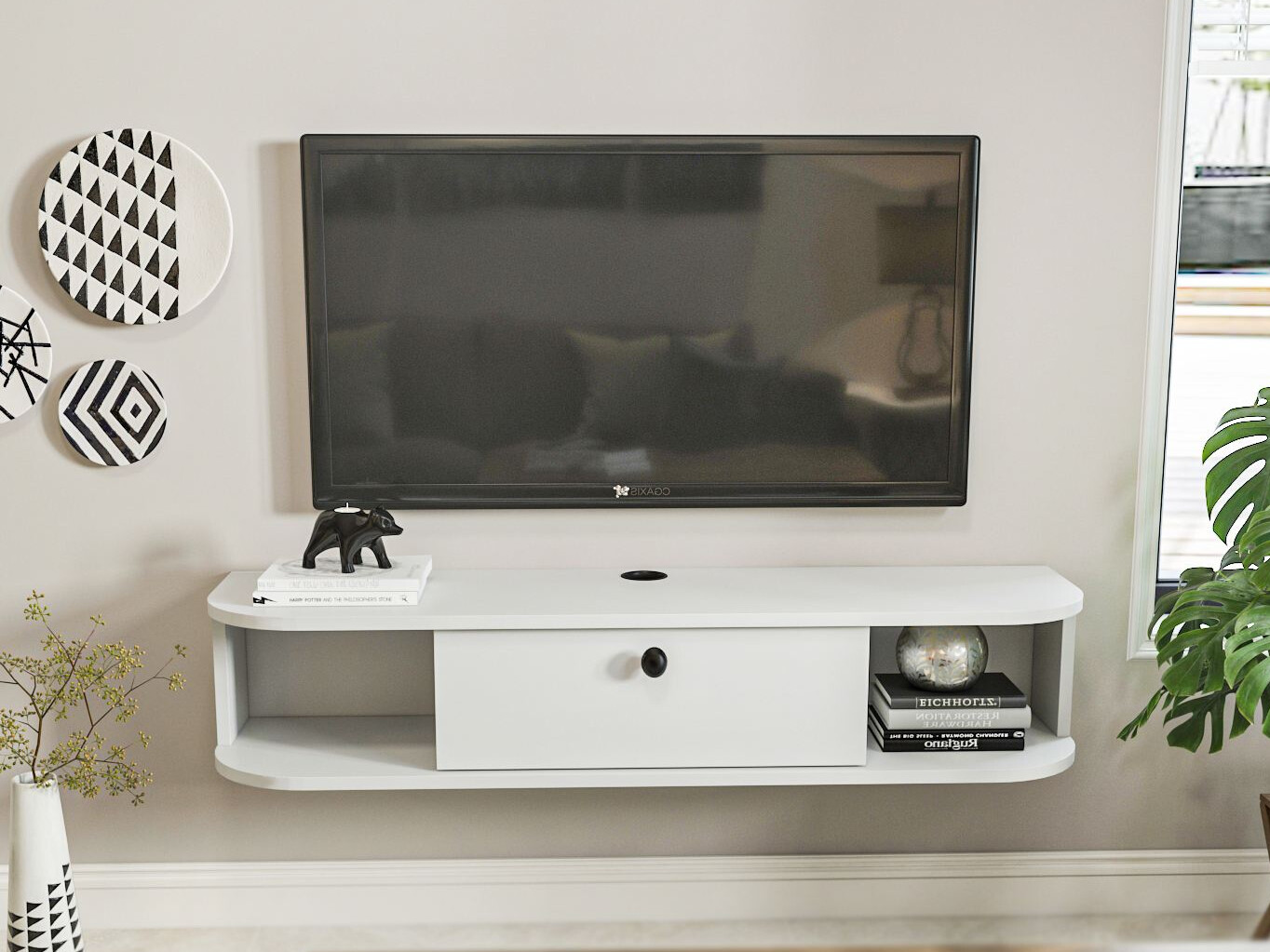 Comodă TV Asheboro 212 (Alb)