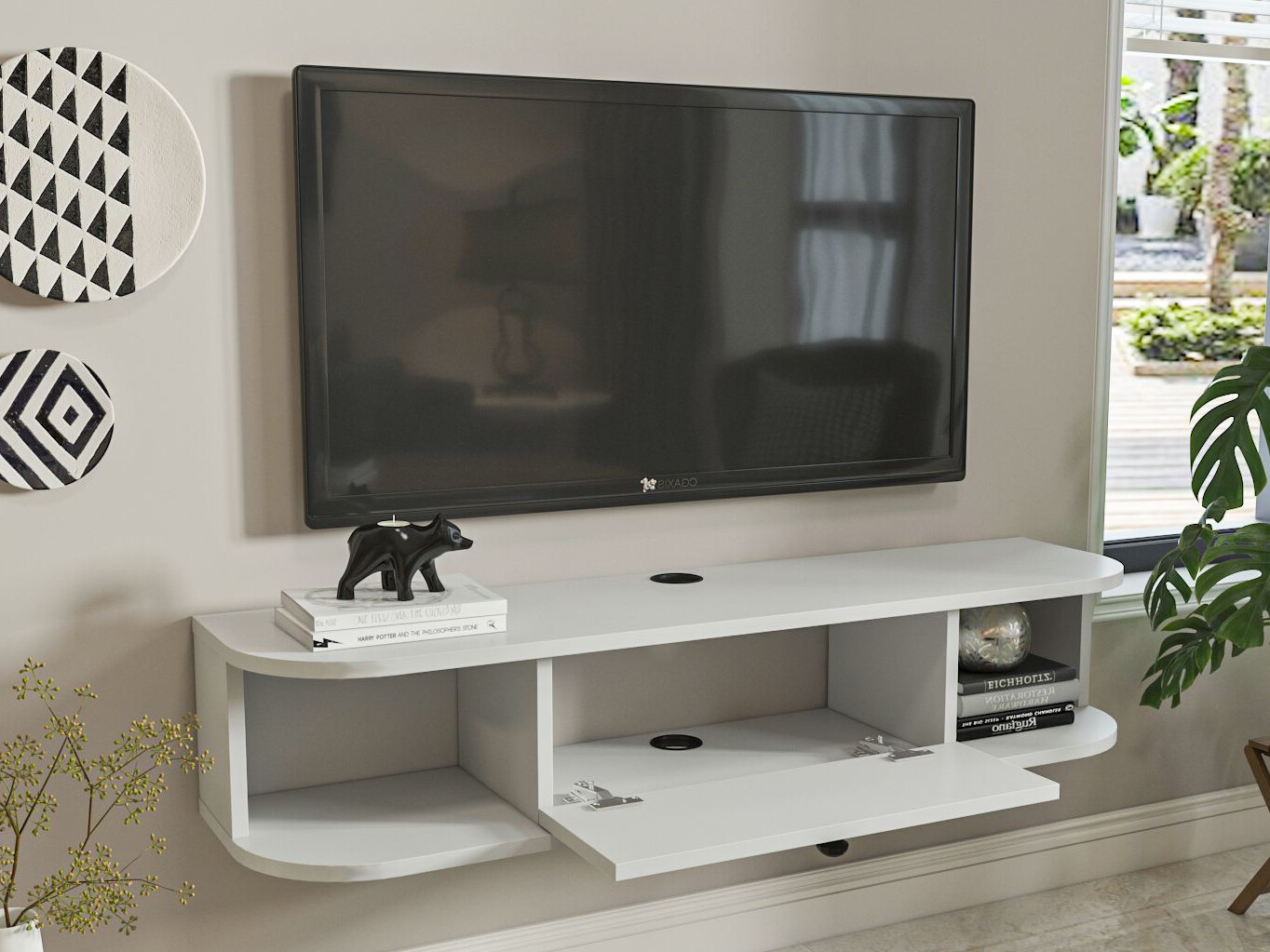 Comodă TV Asheboro 212 (Alb)