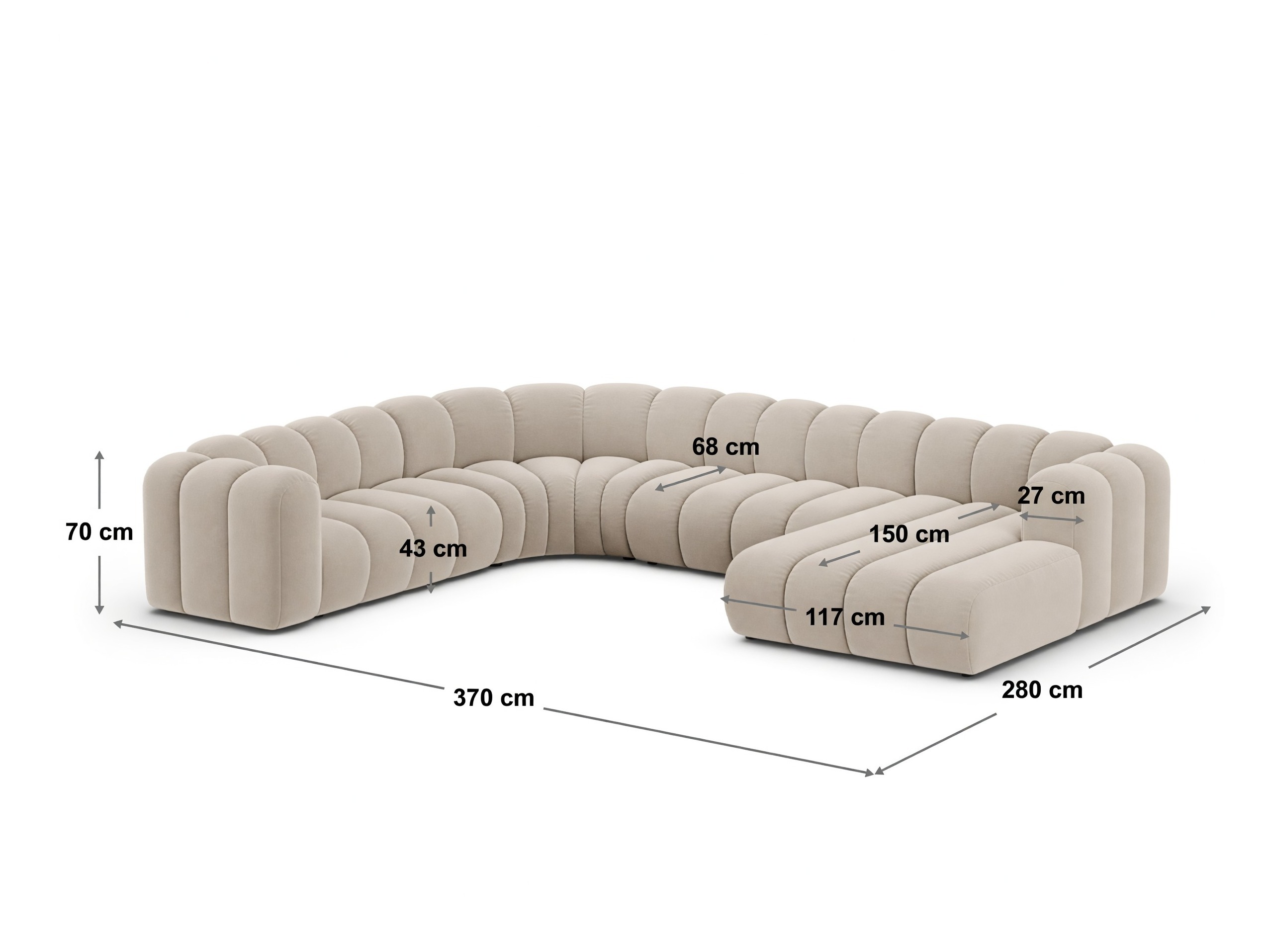 Colțar modular Cirleve 122 (Salvador 01)