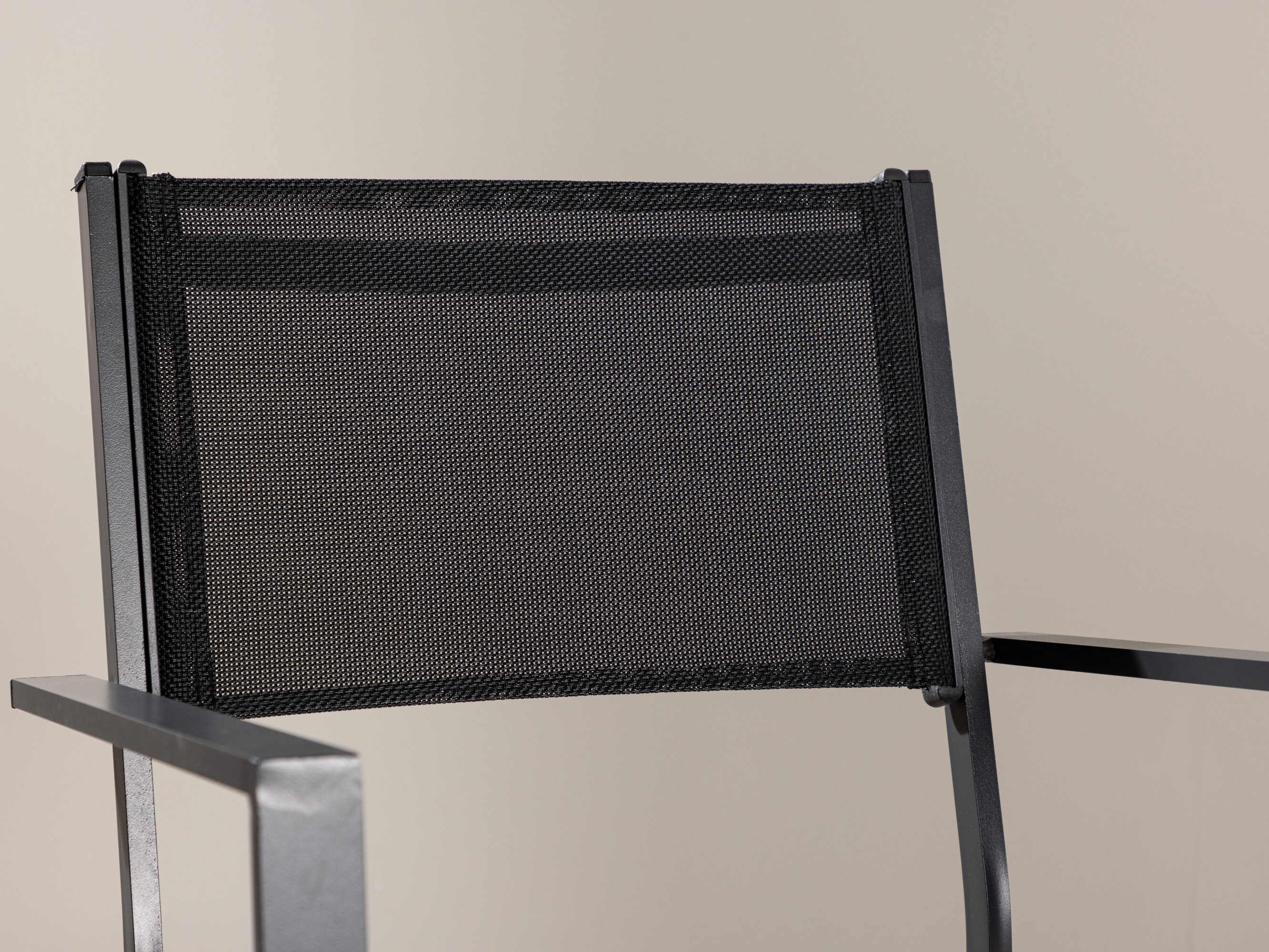 Scaun de exterior Dallas 746 (Negru + Gri deschis)