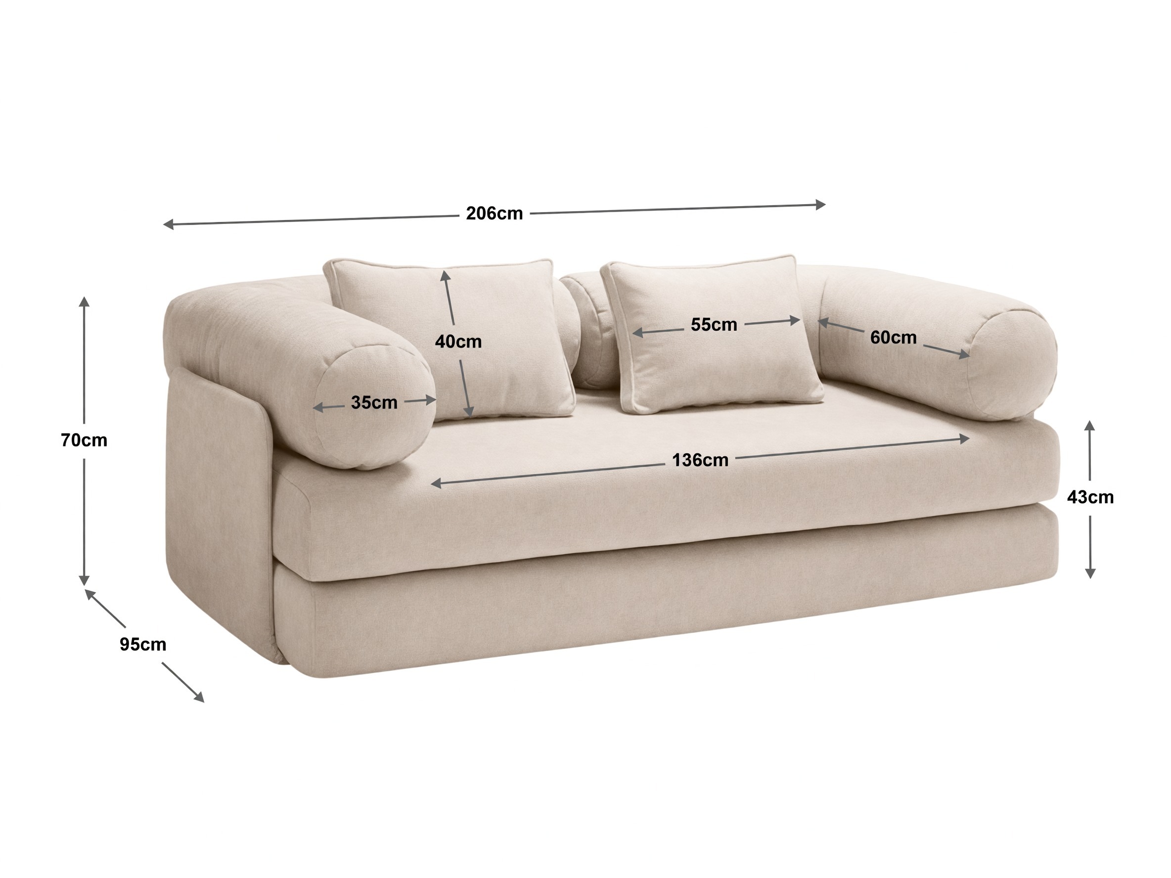 Canapea extensibilă Beckley 202 (Liberty 02)