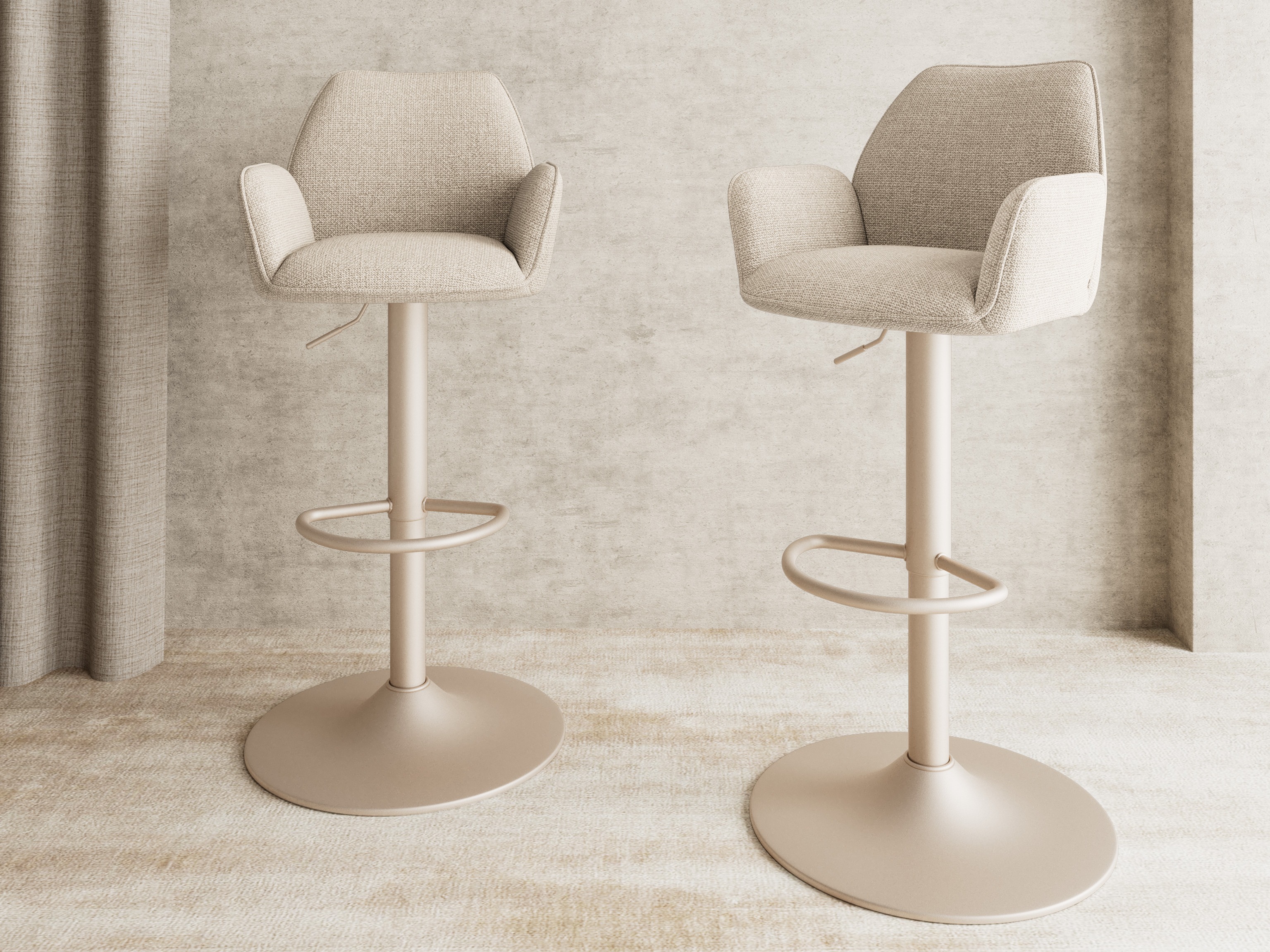 Scaun de bar Norsica 1094 (Bej)