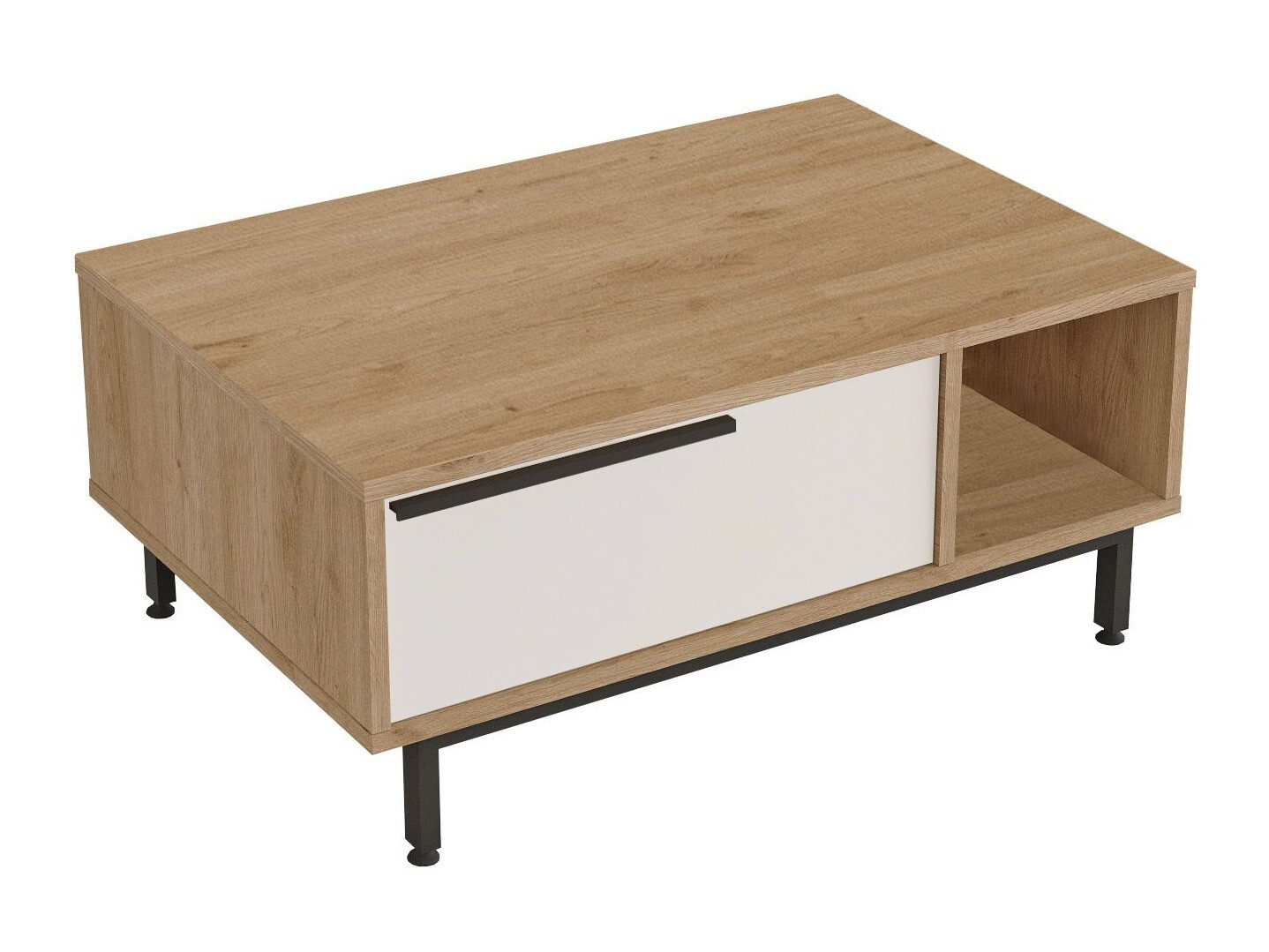 Măsuță de cafea Fertore 102 (Stejar + Alb)