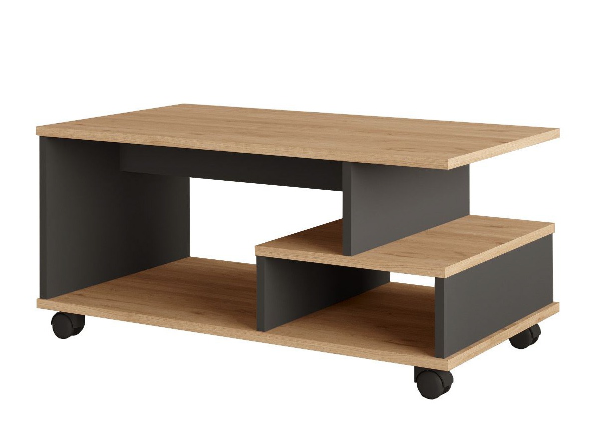 Măsuță de cafea Kailua 2788 (Antracit + Stejar)