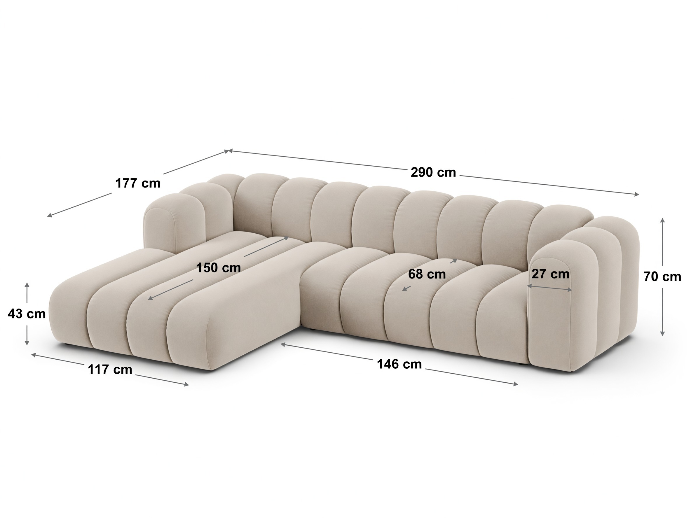 Colțar modular Cirleve 106 (Salvador 10)