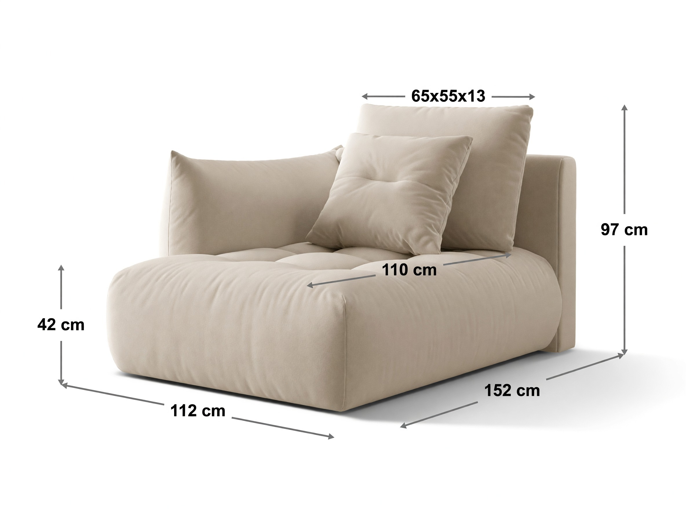 Sistem modular de șezut Benorli 110 (Stânga)
