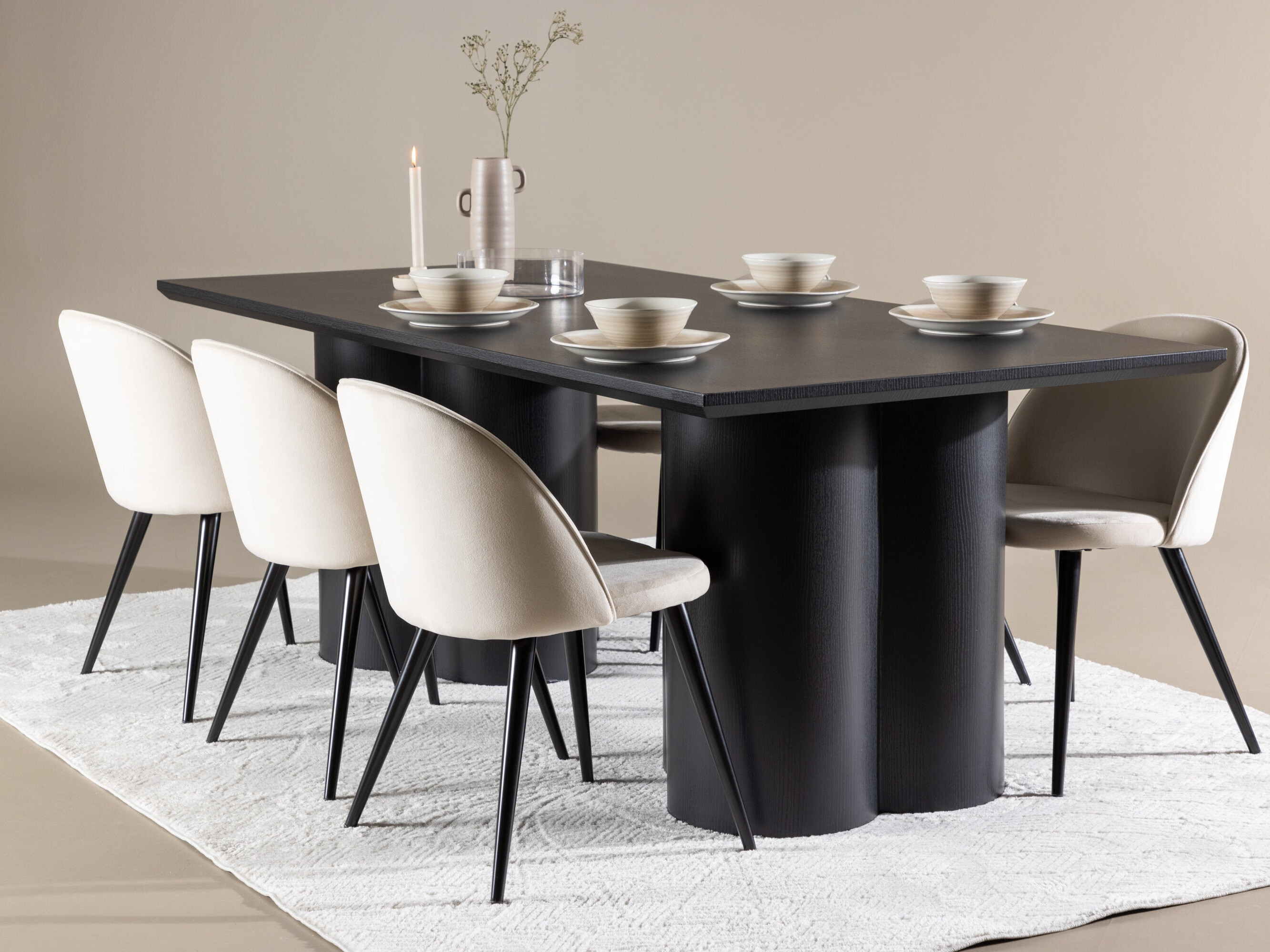 Set de mese Dallas 5330 (Negru)