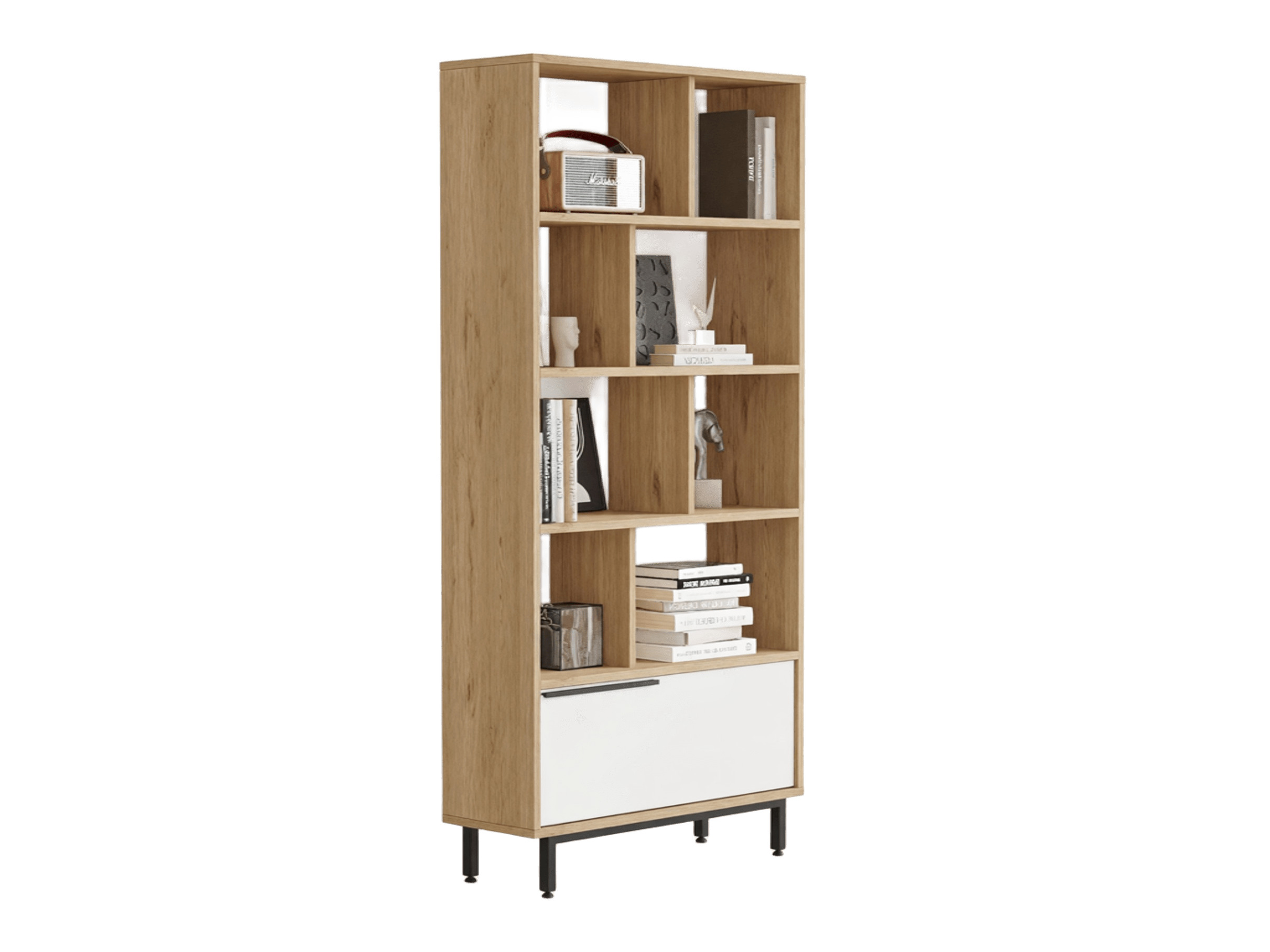 Raft Fertore 100 (Stejar + Alb)