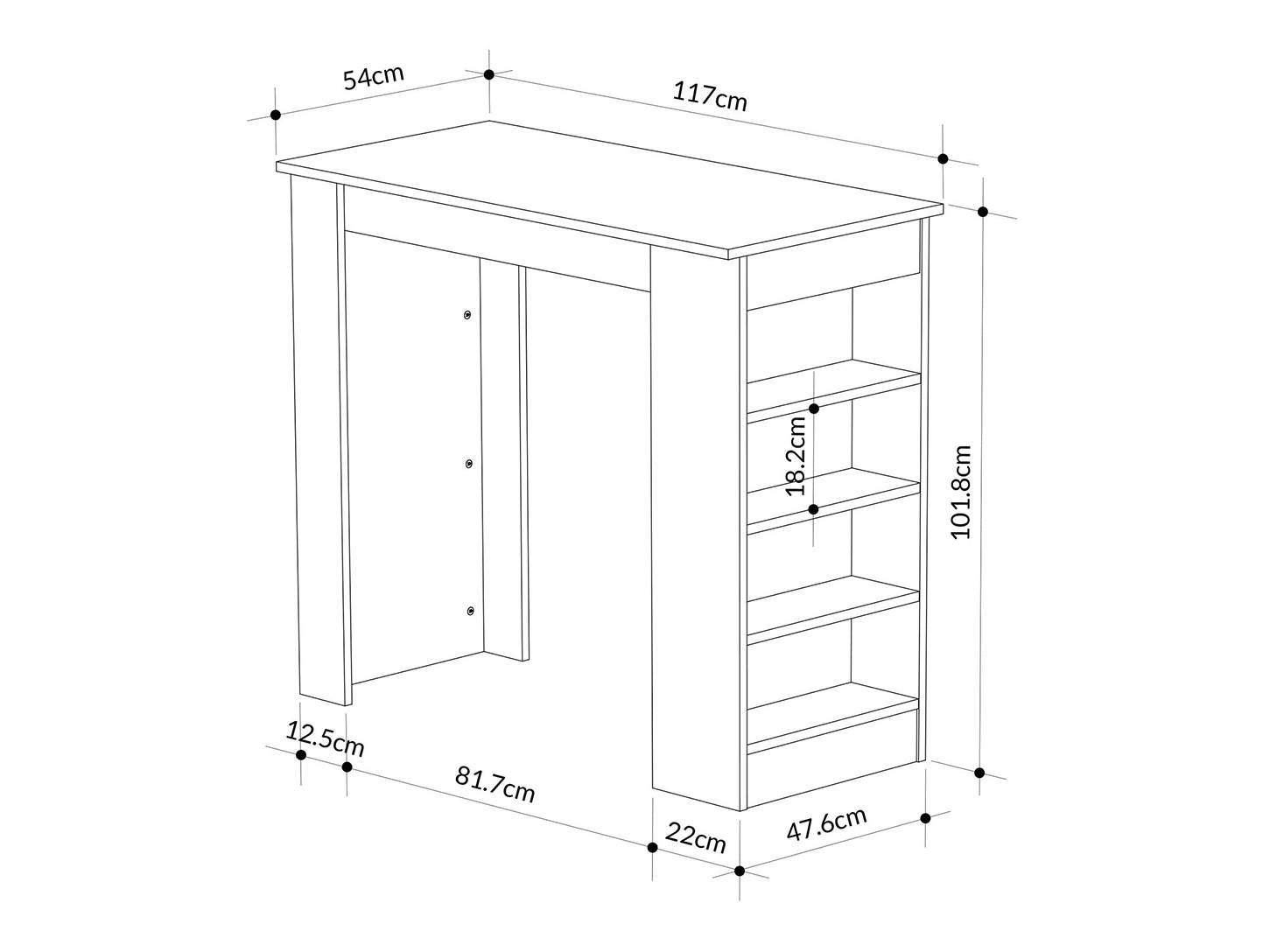 Masă de bar Kailua 2791