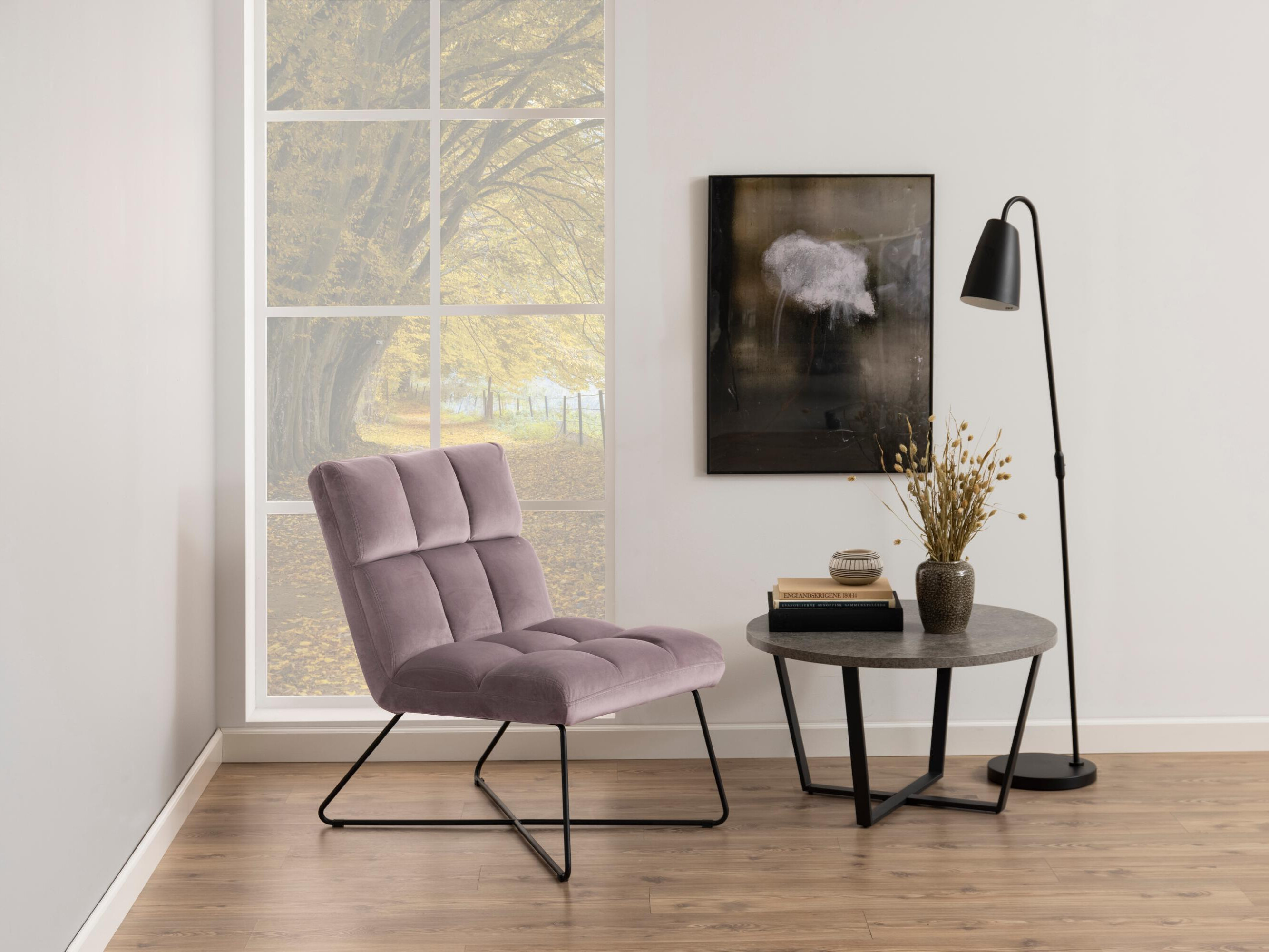 Fotoliu Norsica 370 (Roz Dusty + Negru)