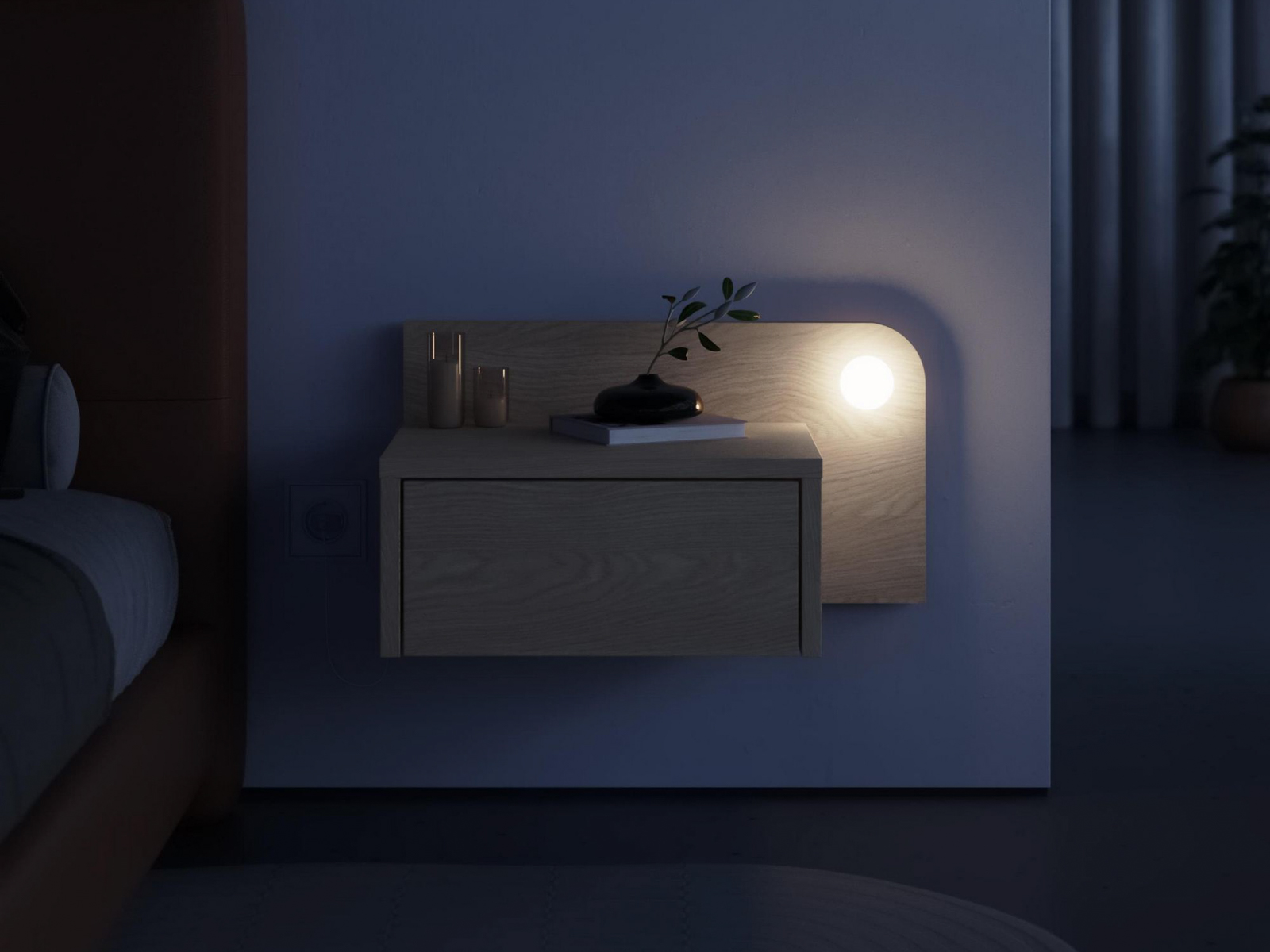 Noptieră Kailua 2803 (Crem)