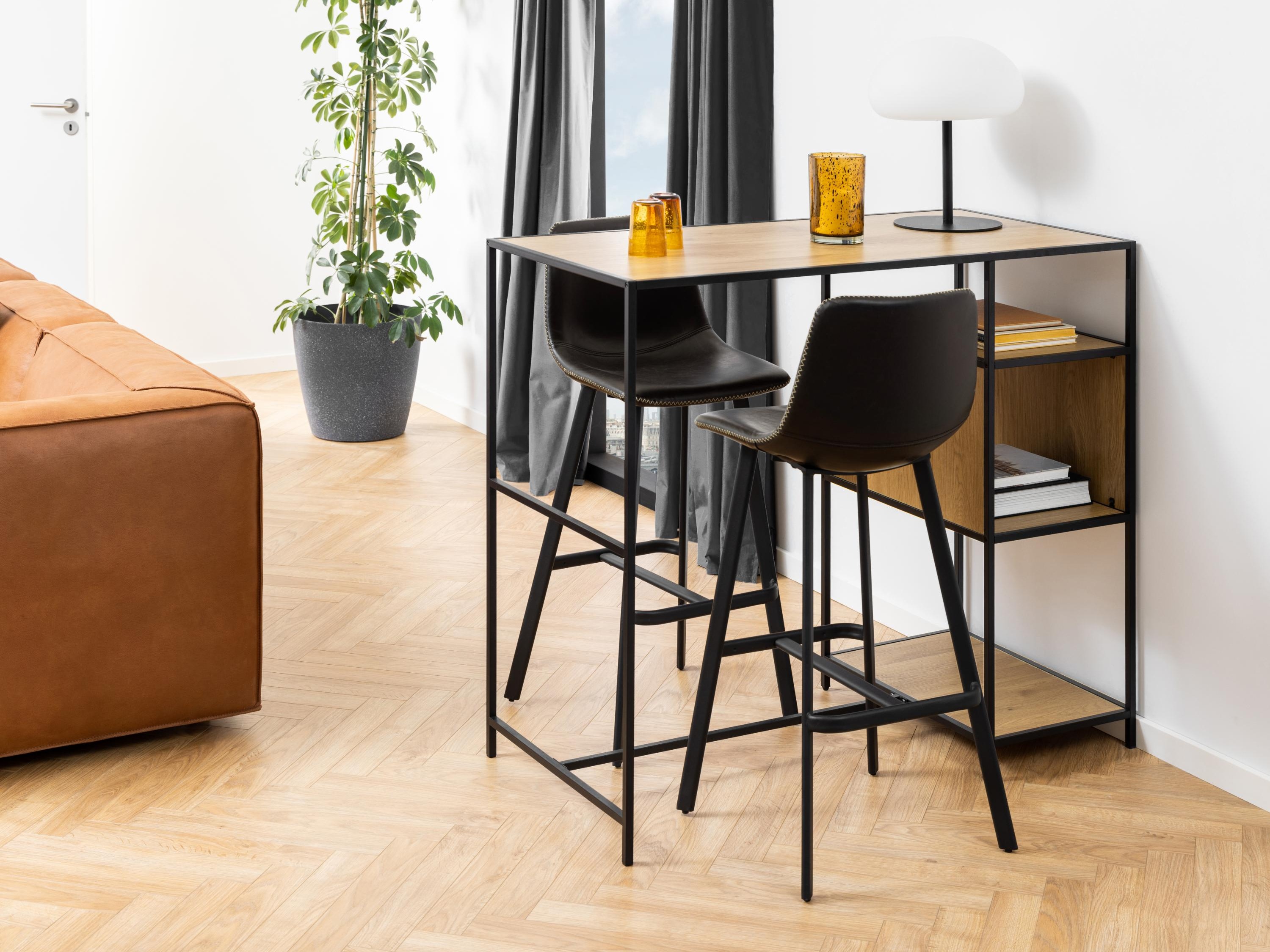Scaun bar Norsica 444 (Negru)